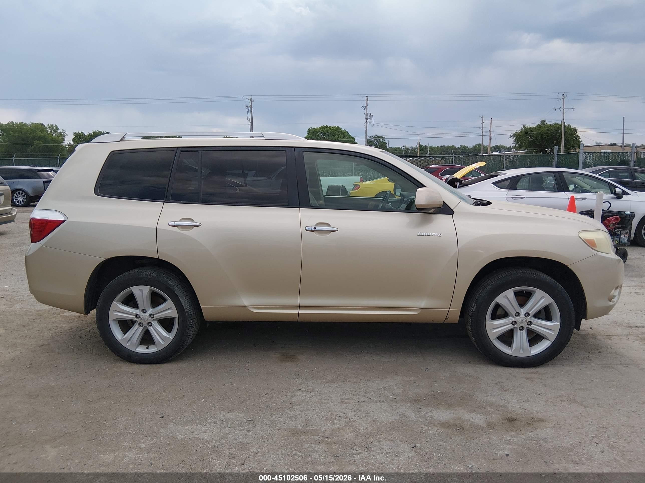 2009 Toyota Highlander Limited Champagne vin: JTEES42A392128811
