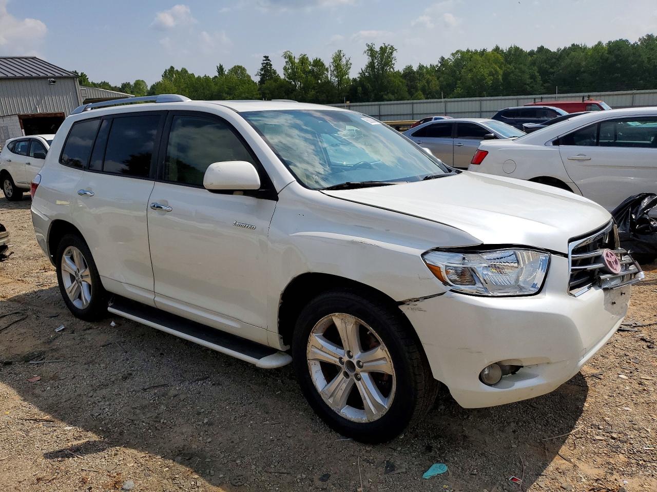 2009 Toyota Highlander Limited Белый vin: JTEES42A392136973