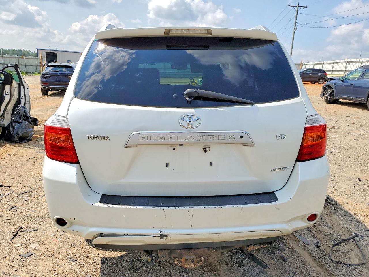 2009 Toyota Highlander Limited Белый vin: JTEES42A392136973