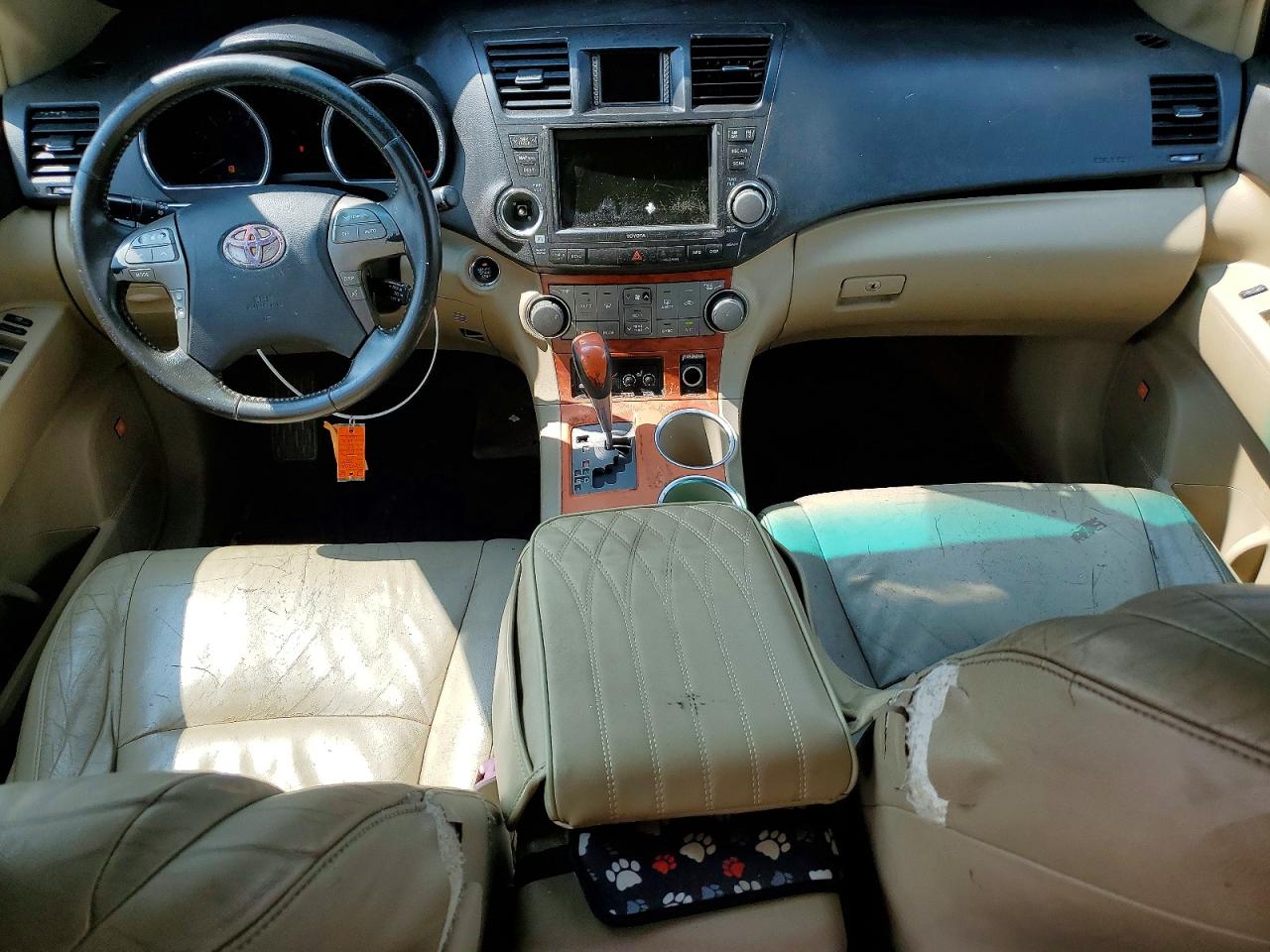 2009 Toyota Highlander Limited Белый vin: JTEES42A392136973