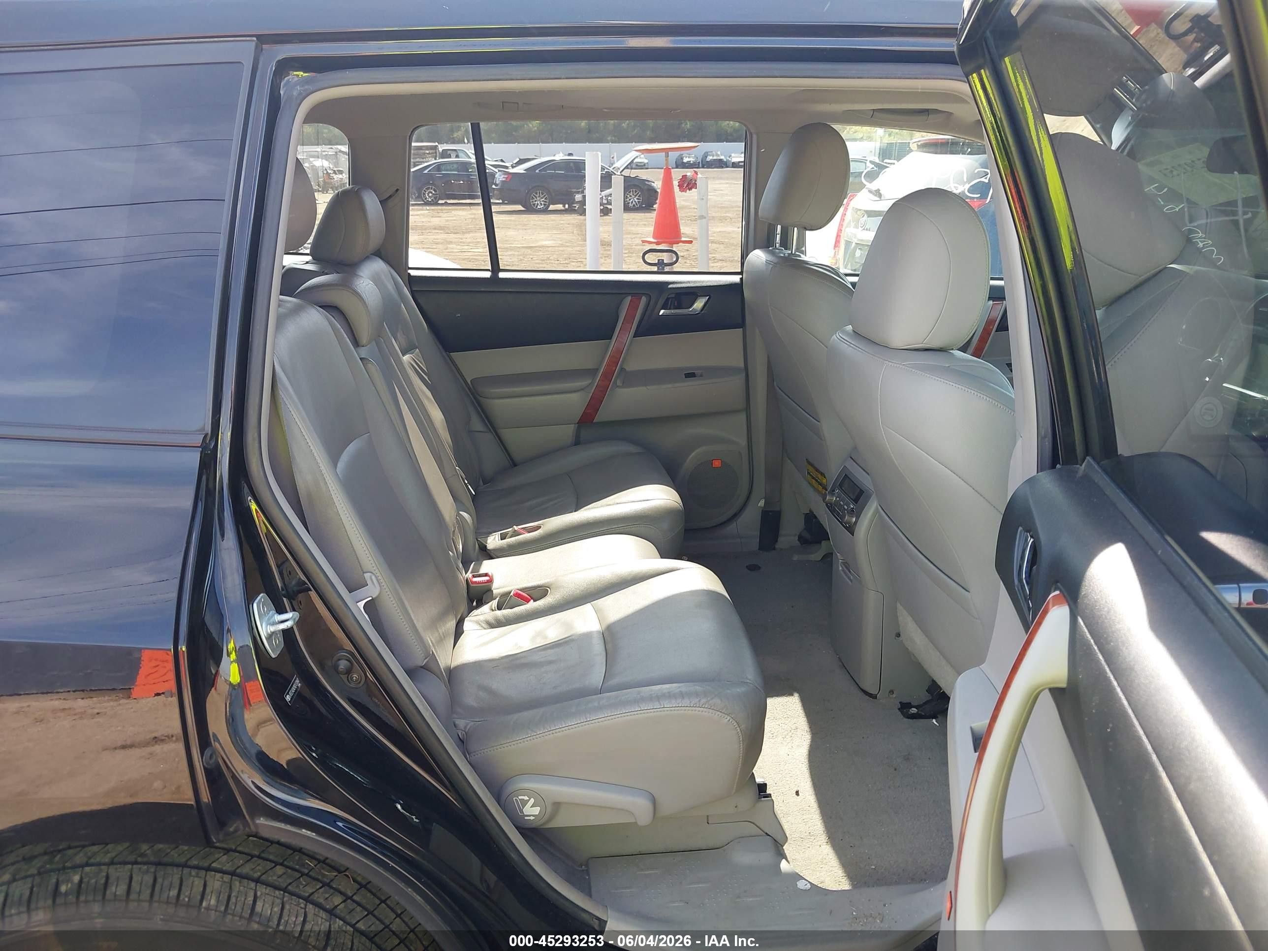 2009 Toyota Highlander Limited Black vin: JTEES42A392137847