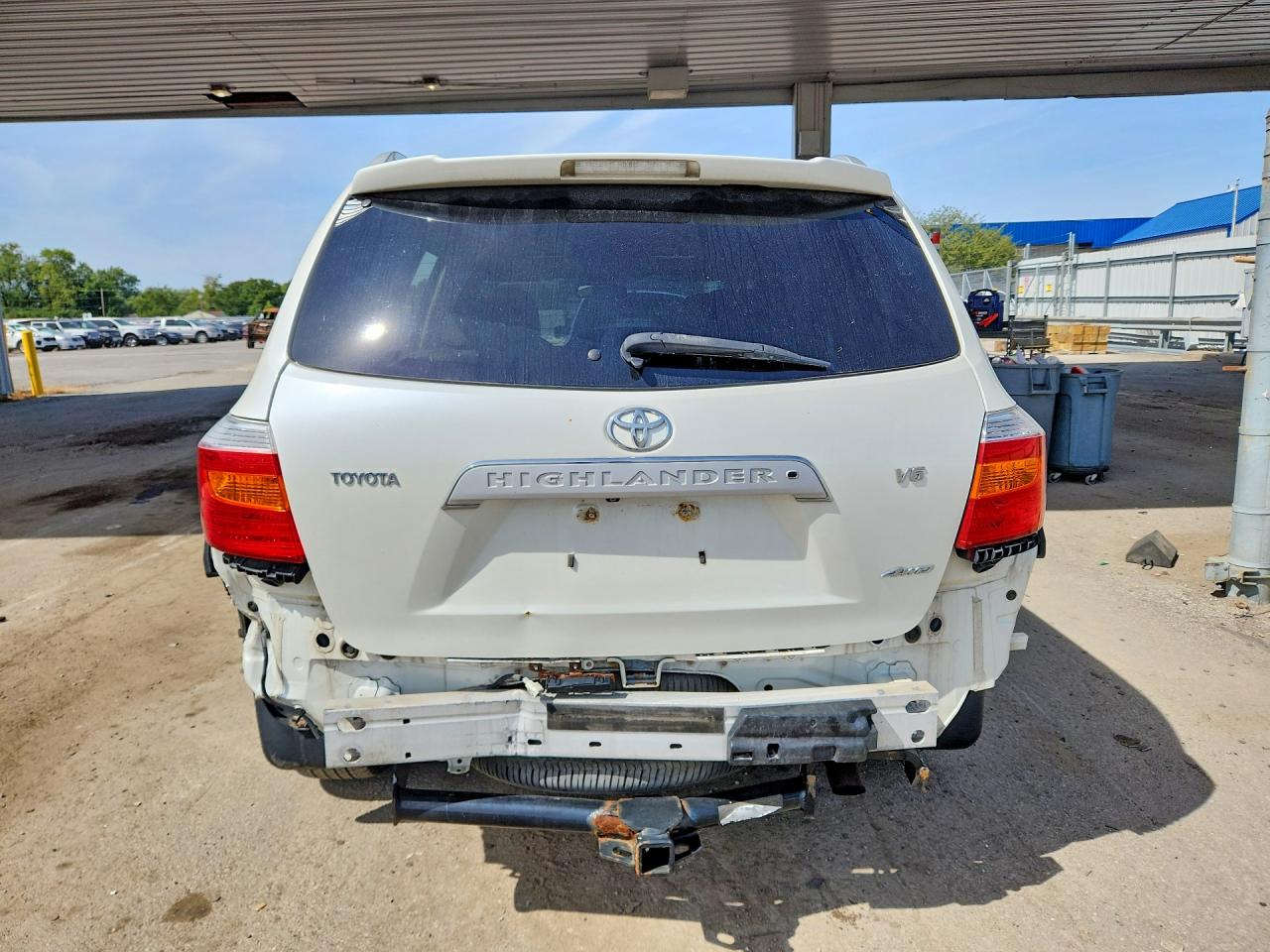 2008 Toyota Highlander Limited White vin: JTEES42A482030384