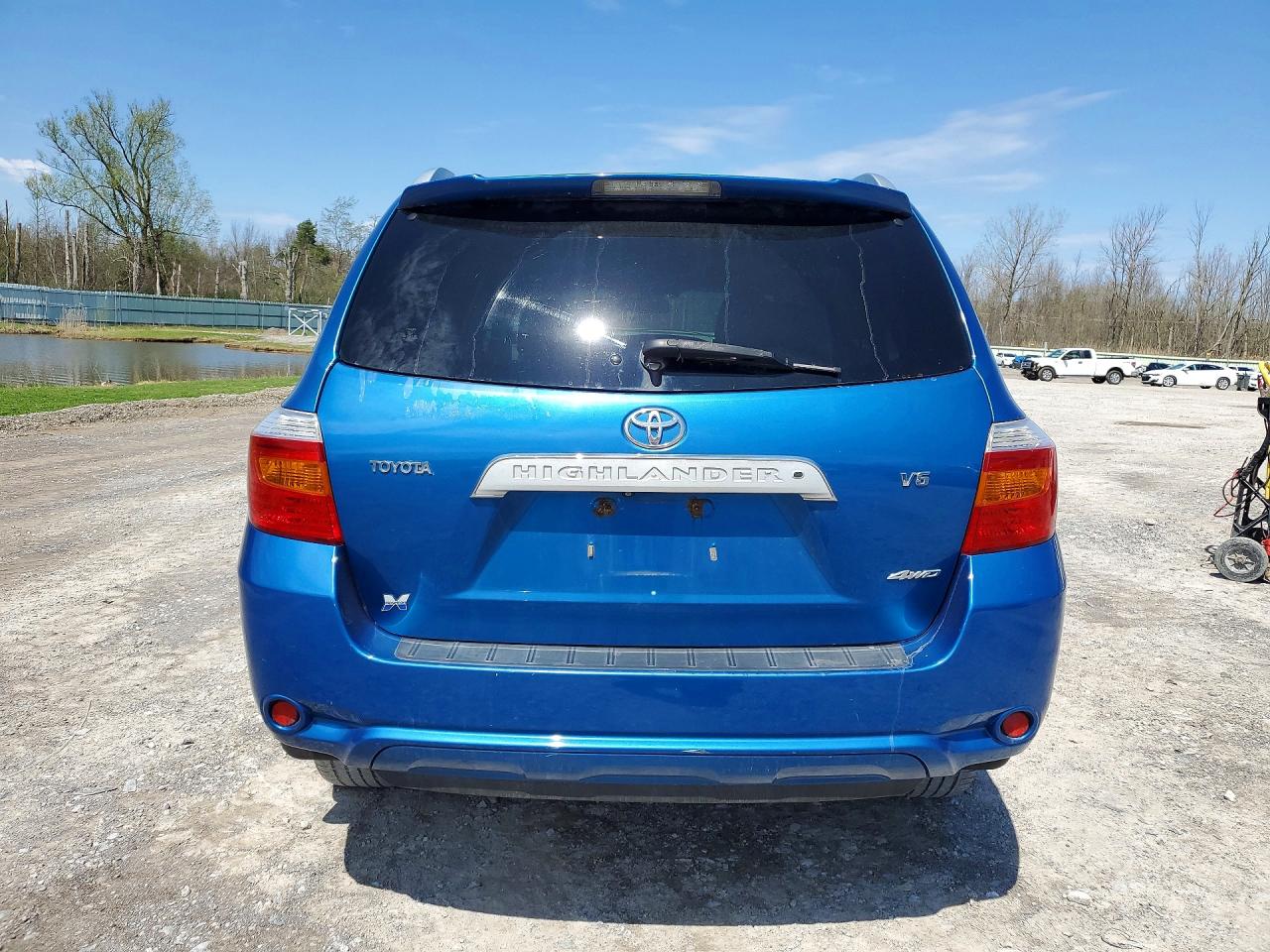2008 Toyota Highlander Limited Blue vin: JTEES42A482034144