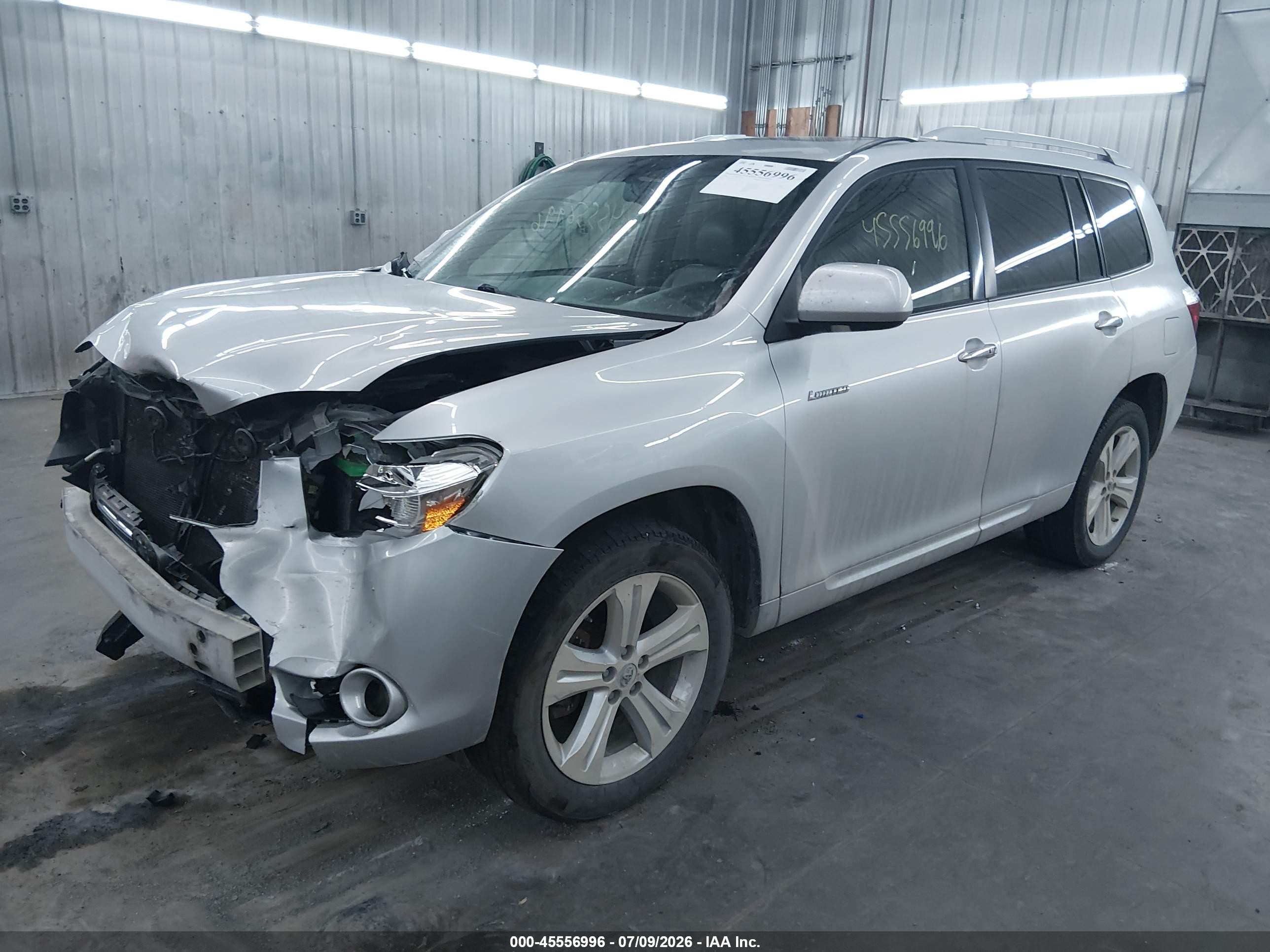 2008 Toyota Highlander Limited Silver vin: JTEES42A482044933