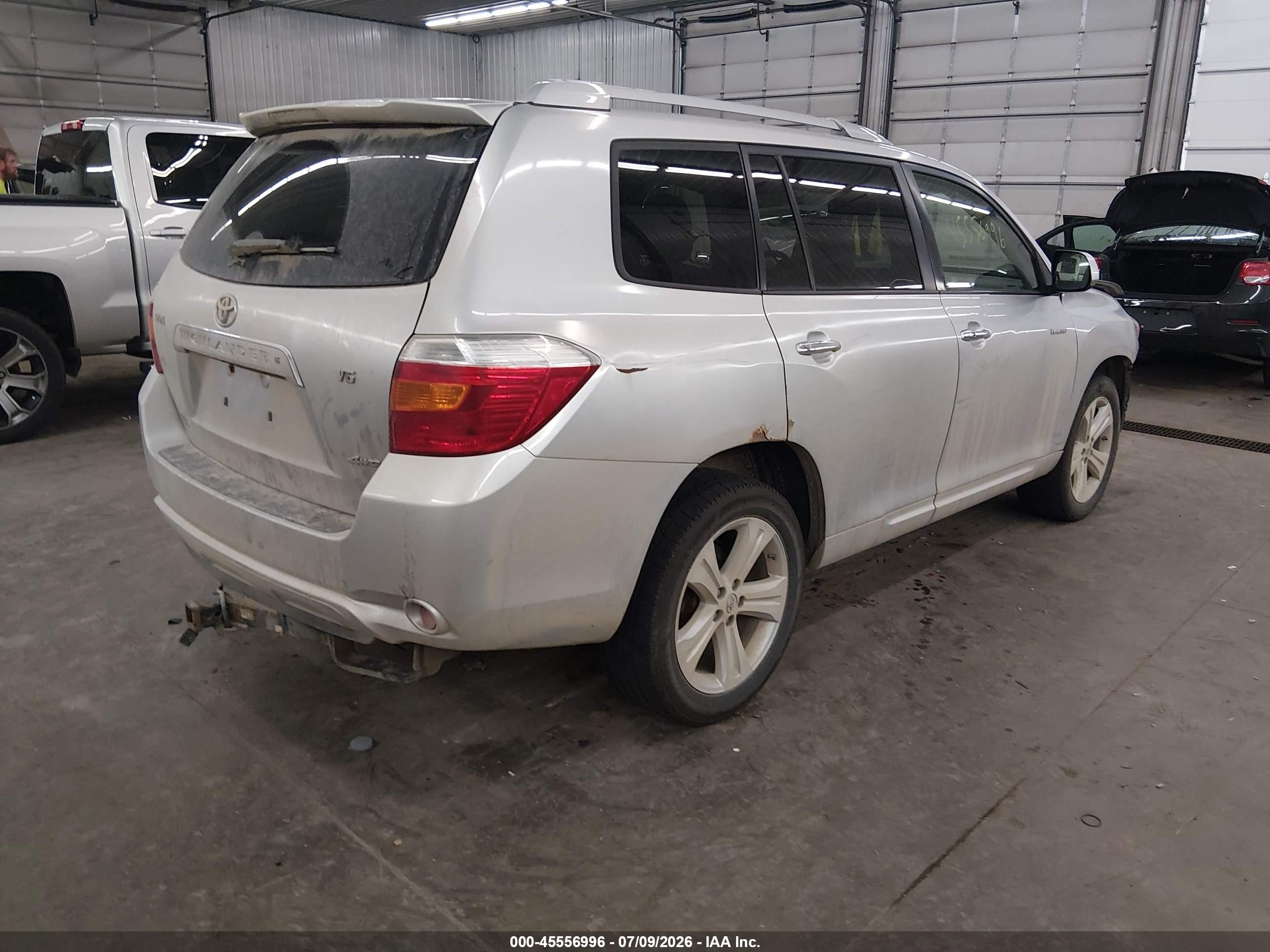 2008 Toyota Highlander Limited Silver vin: JTEES42A482044933