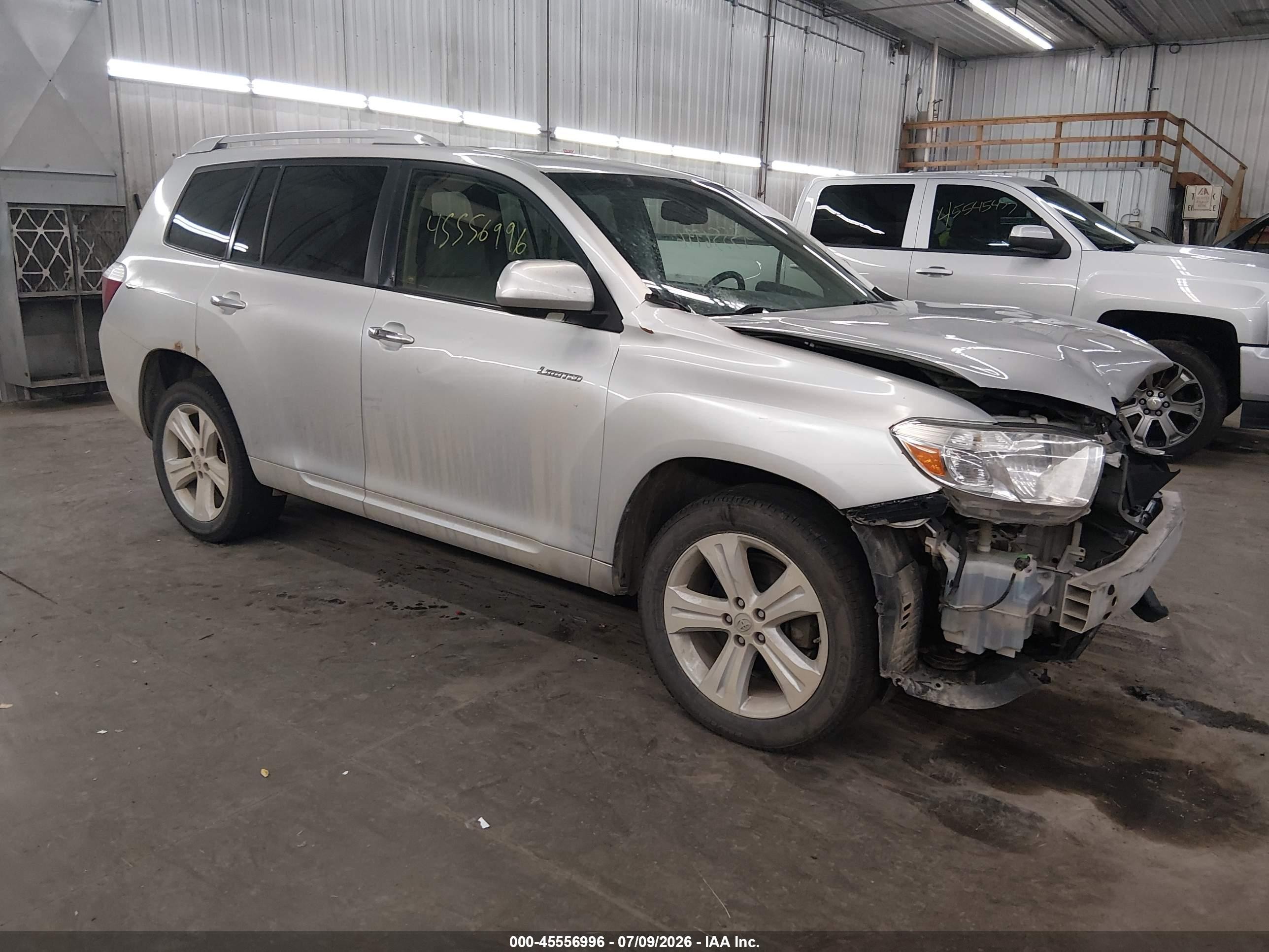2008 Toyota Highlander Limited Silver vin: JTEES42A482044933