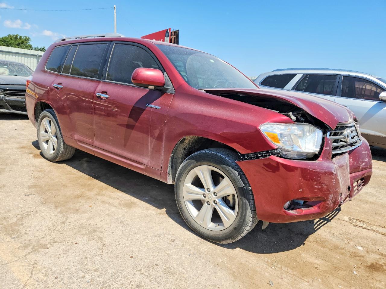 2008 Toyota Highlander Limited Red vin: JTEES42A482091394