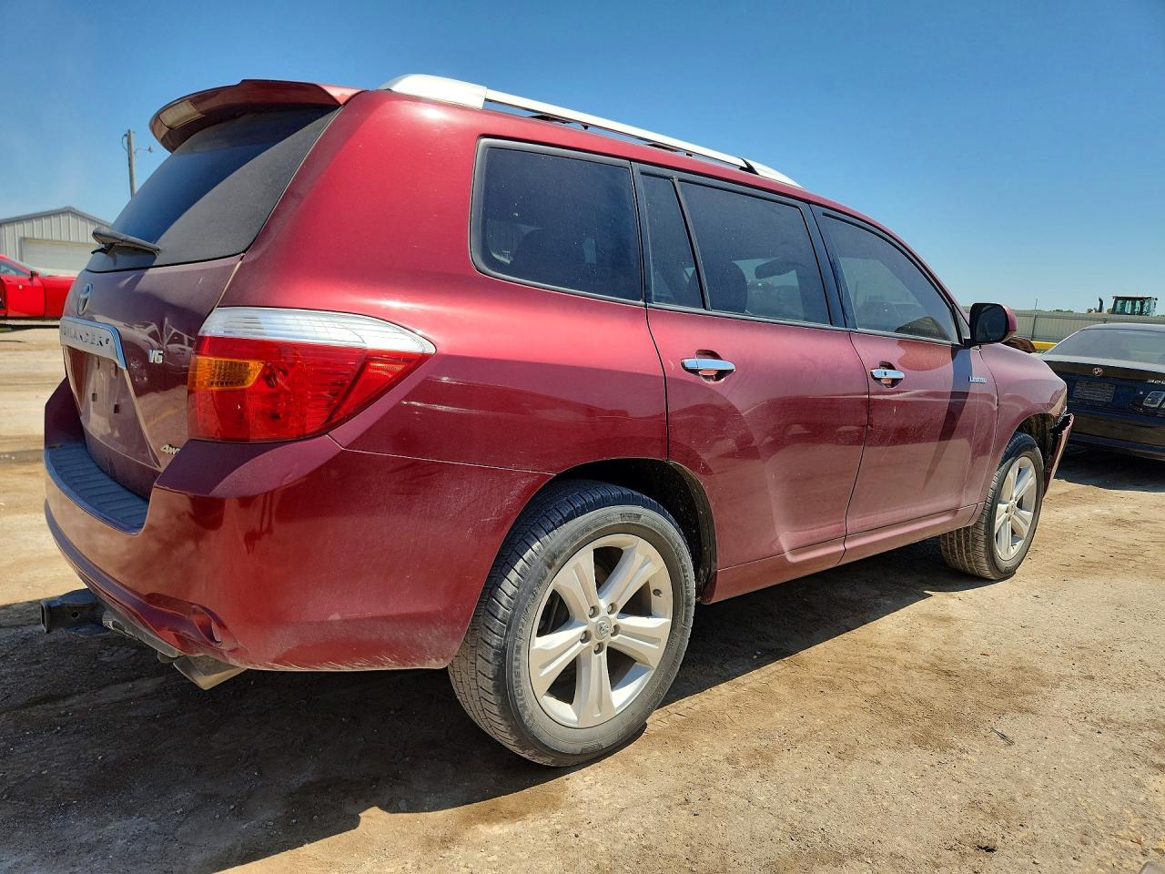 2008 Toyota Highlander Limited Red vin: JTEES42A482091394