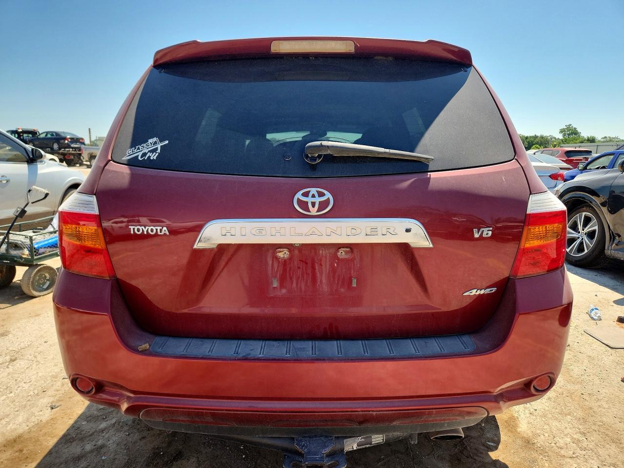 2008 Toyota Highlander Limited Red vin: JTEES42A482091394