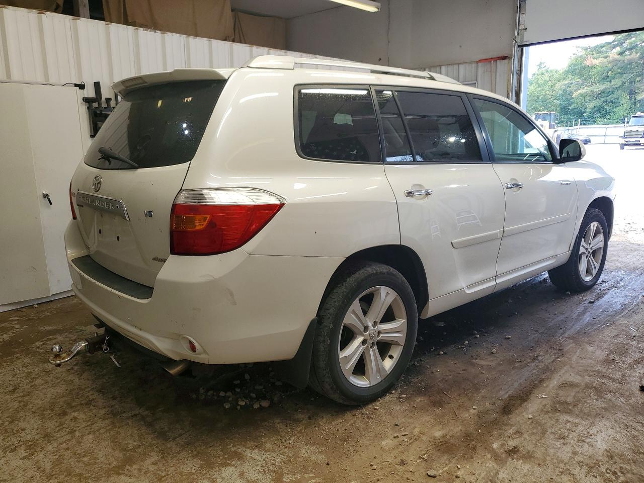 2008 Toyota Highlander Limited White vin: JTEES42A482091718