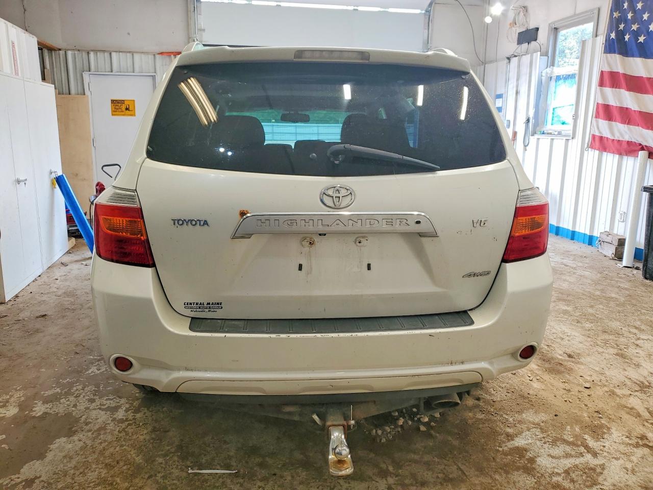 2008 Toyota Highlander Limited White vin: JTEES42A482091718