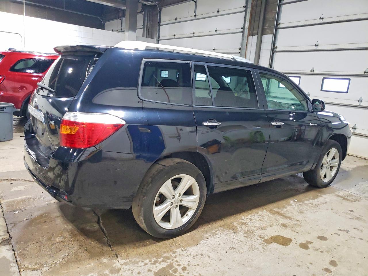 2008 Toyota Highlander Limited Black vin: JTEES42A482096207