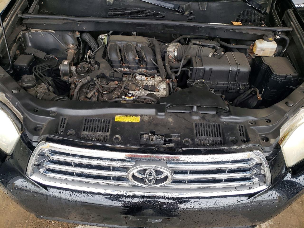 2008 Toyota Highlander Limited Black vin: JTEES42A482096207