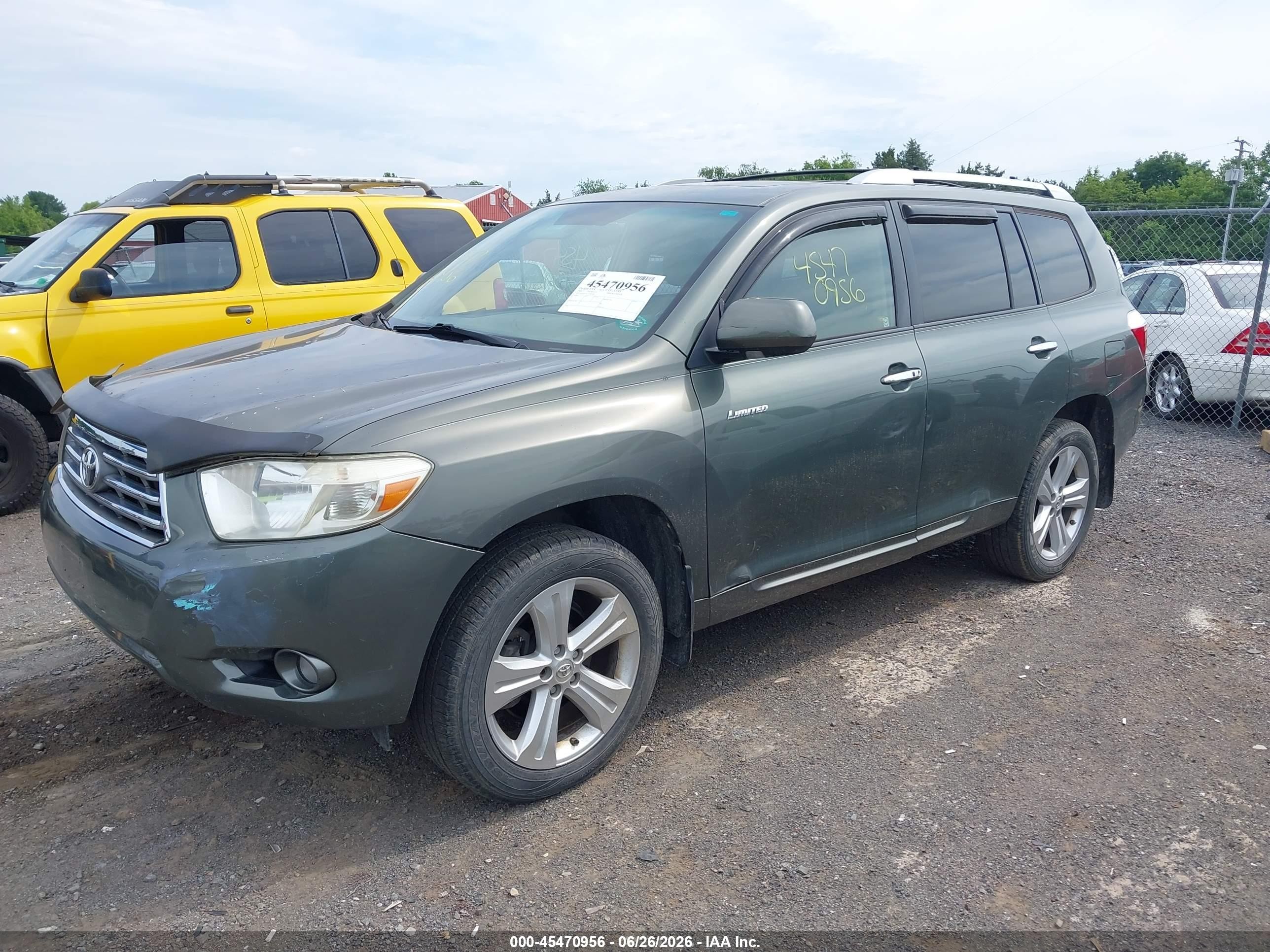 2008 Toyota Highlander Limited Gray vin: JTEES42A482102264