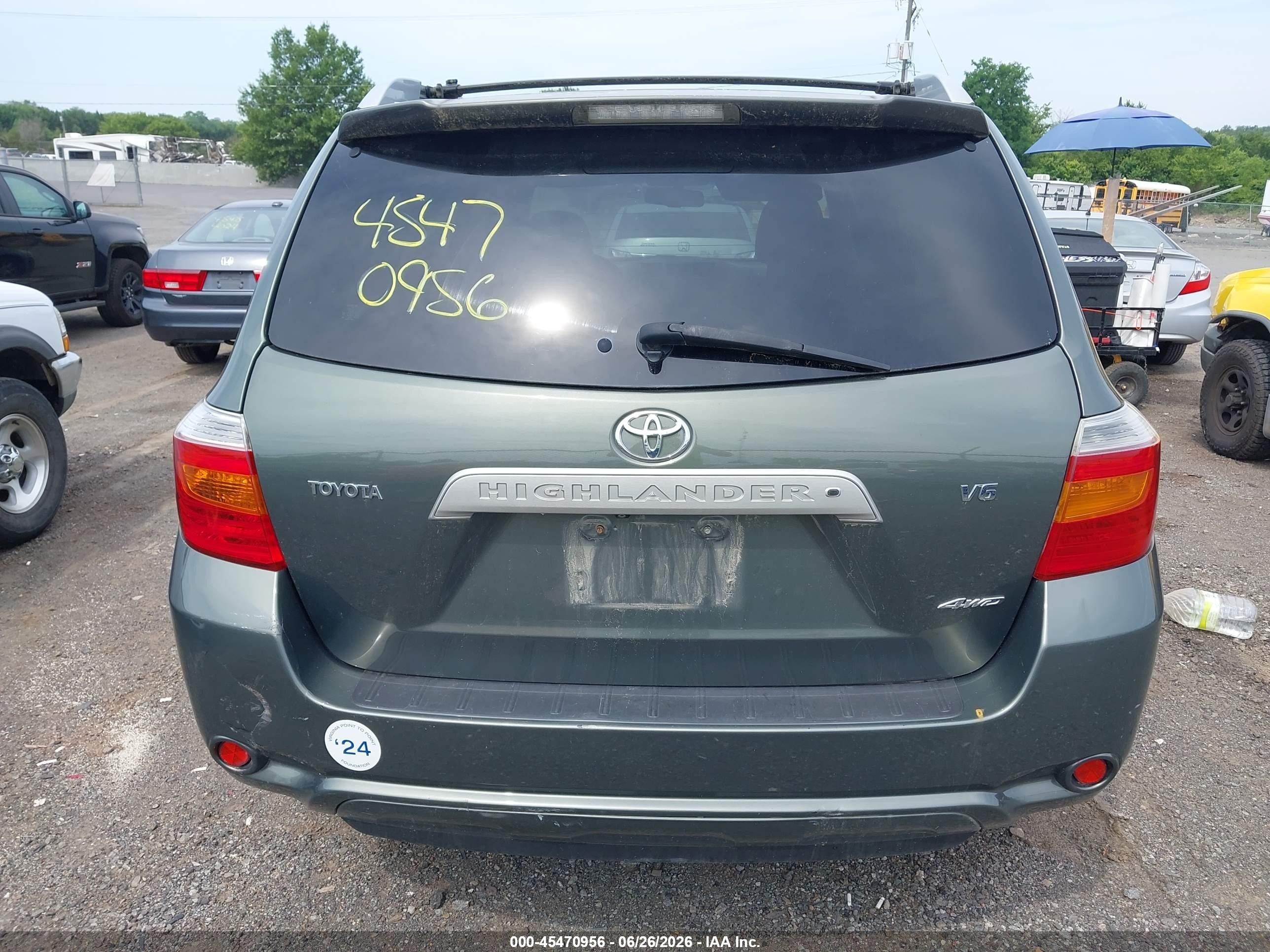 2008 Toyota Highlander Limited Gray vin: JTEES42A482102264
