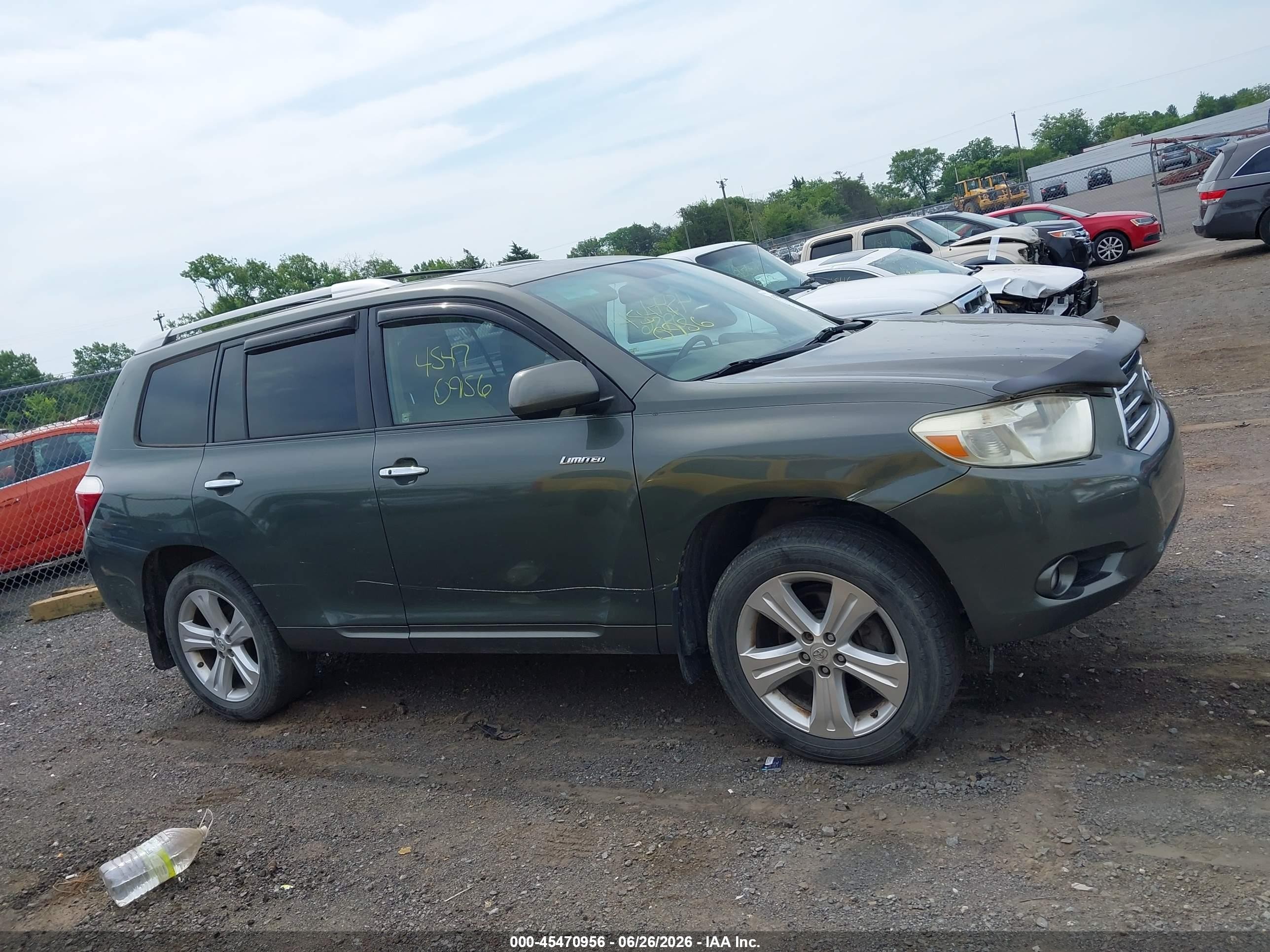 2008 Toyota Highlander Limited Gray vin: JTEES42A482102264
