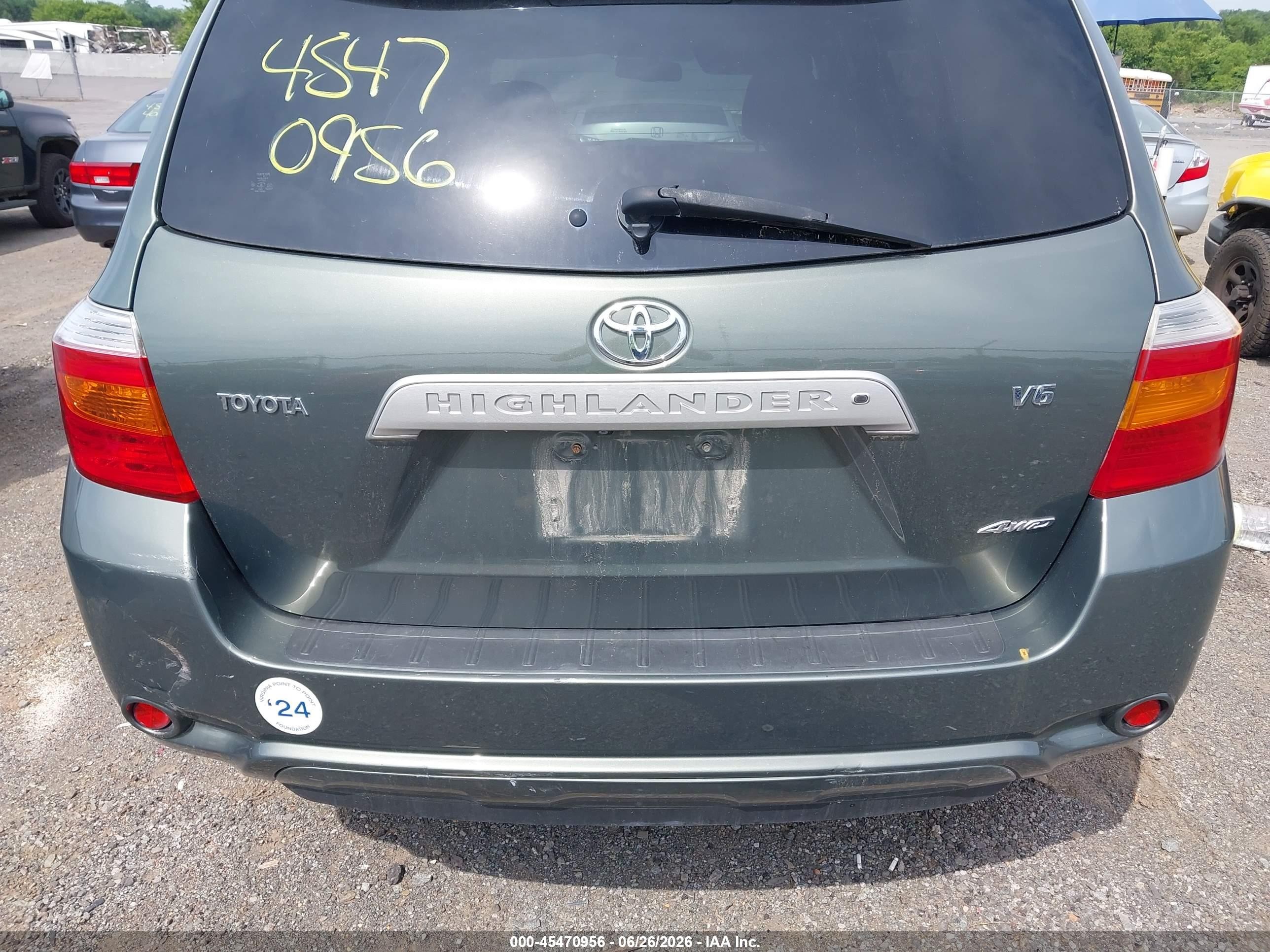 2008 Toyota Highlander Limited Gray vin: JTEES42A482102264