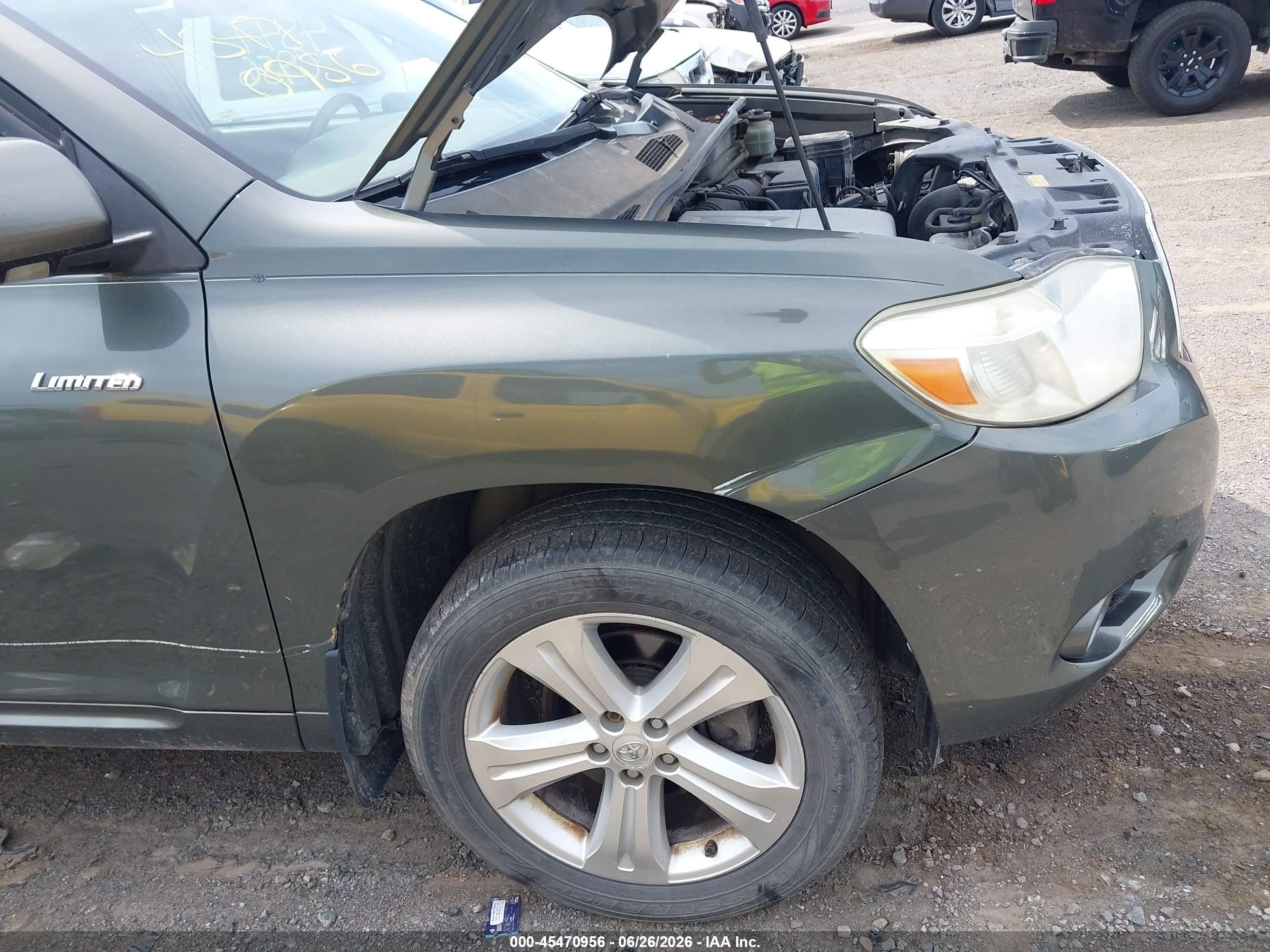 2008 Toyota Highlander Limited Gray vin: JTEES42A482102264