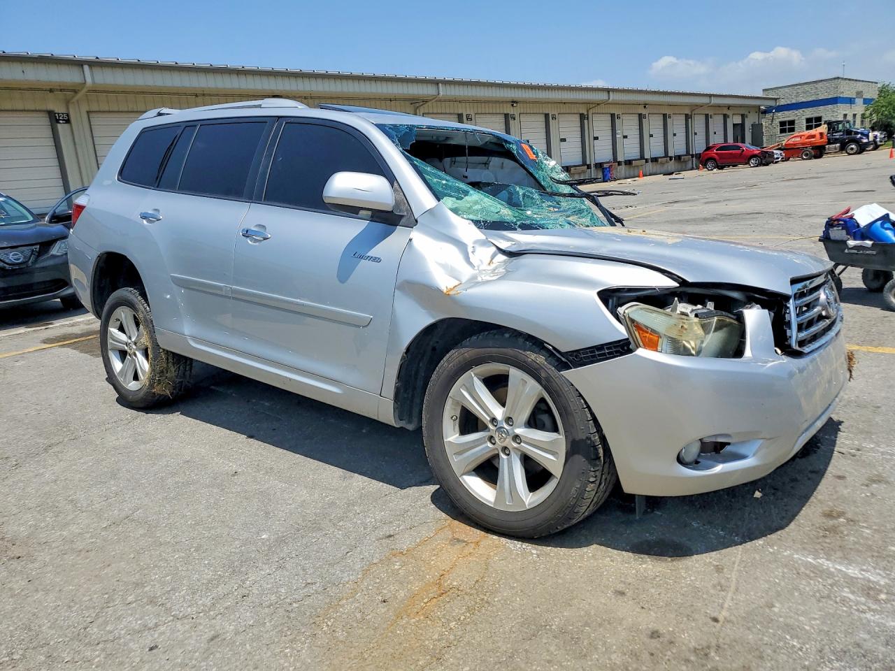 2009 Toyota Highlander Limited Silver vin: JTEES42A492115467