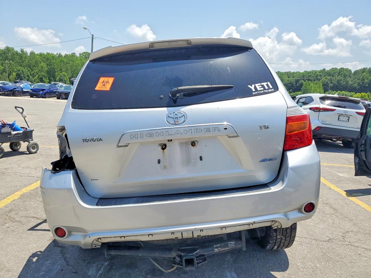 2009 Toyota Highlander Limited Silver vin: JTEES42A492115467