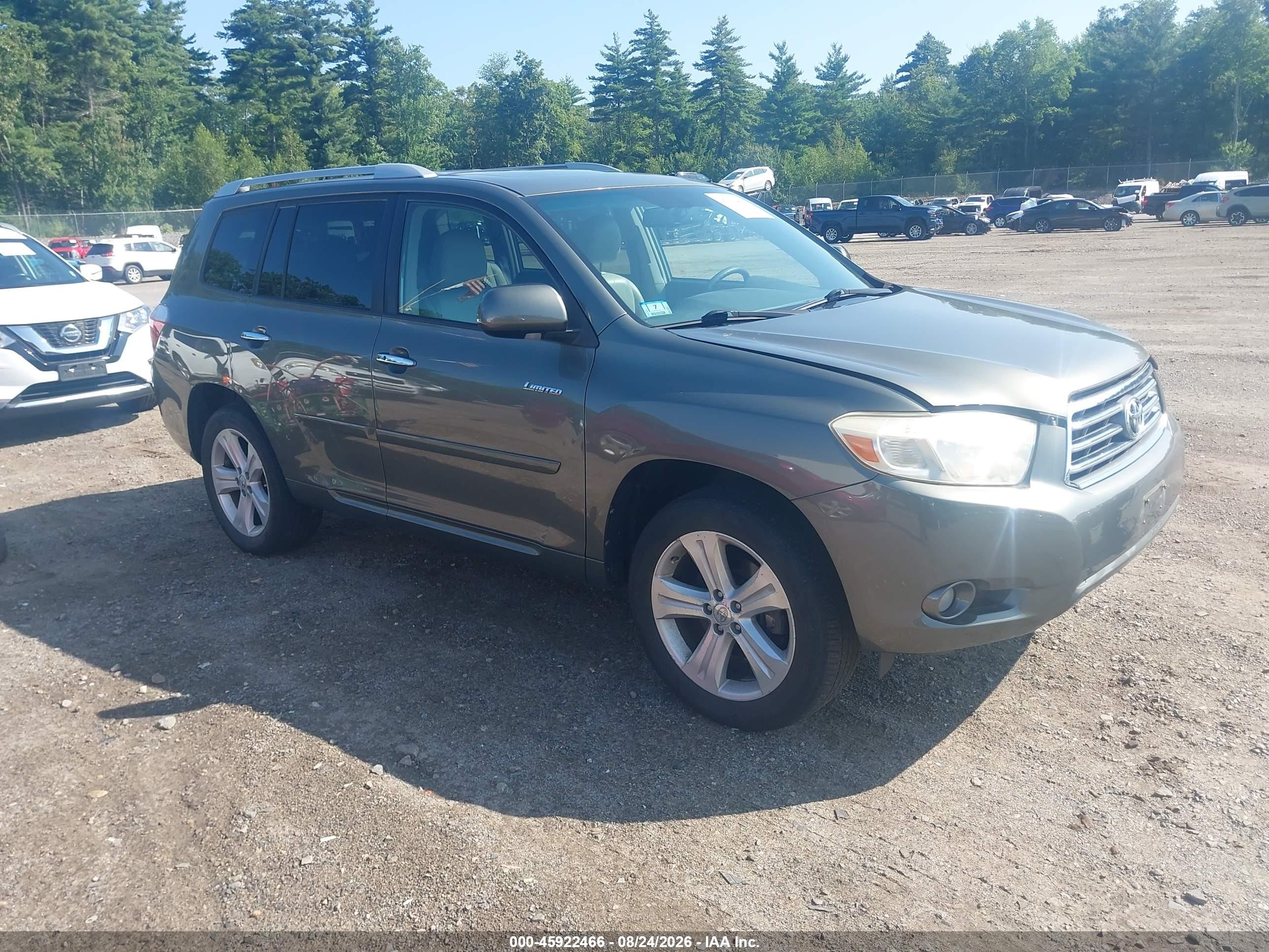 2009 Toyota Highlander Limited Серый vin: JTEES42A492149649