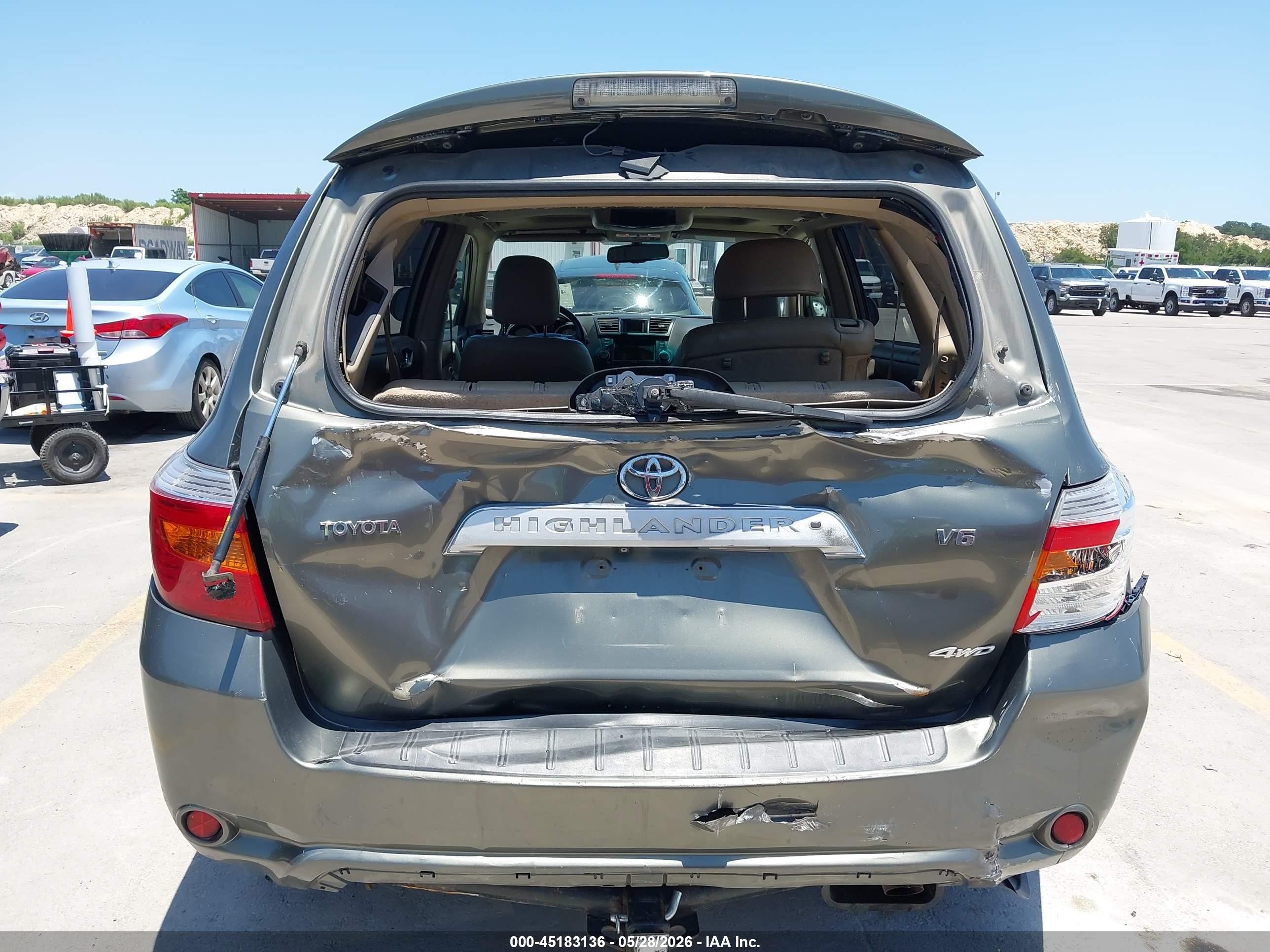2008 Toyota Highlander Limited Green vin: JTEES42A582039904