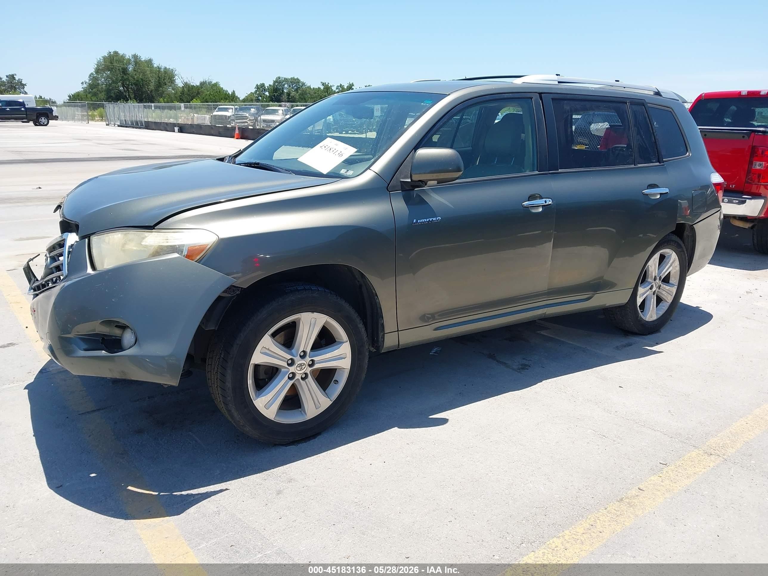 2008 Toyota Highlander Limited Green vin: JTEES42A582039904