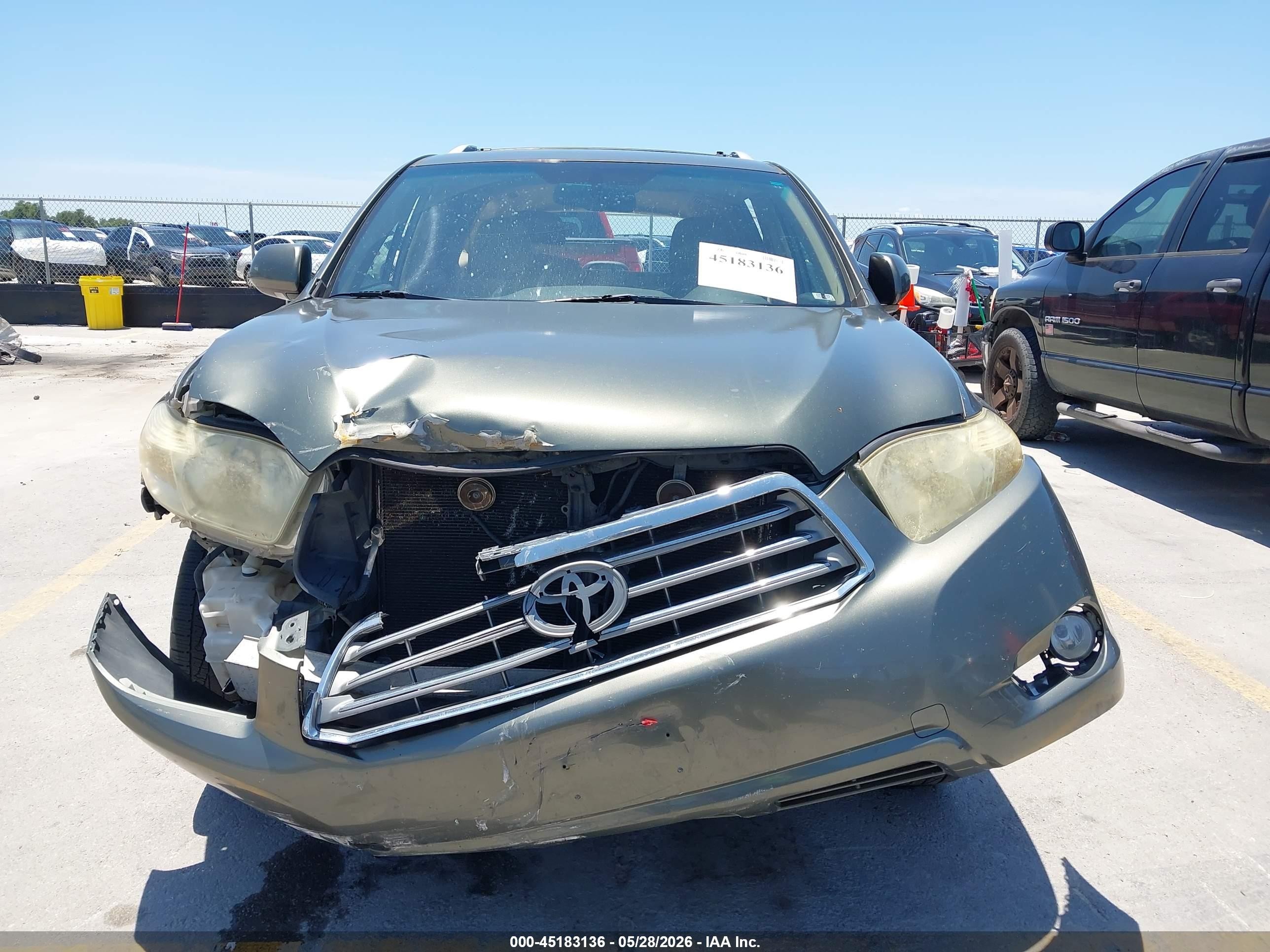 2008 Toyota Highlander Limited Green vin: JTEES42A582039904