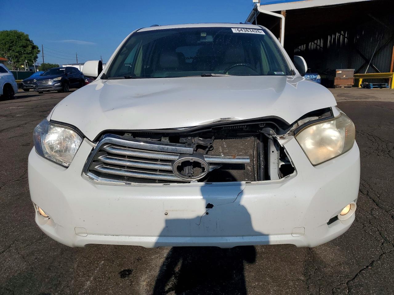 2008 Toyota Highlander Limited White vin: JTEES42A582061997