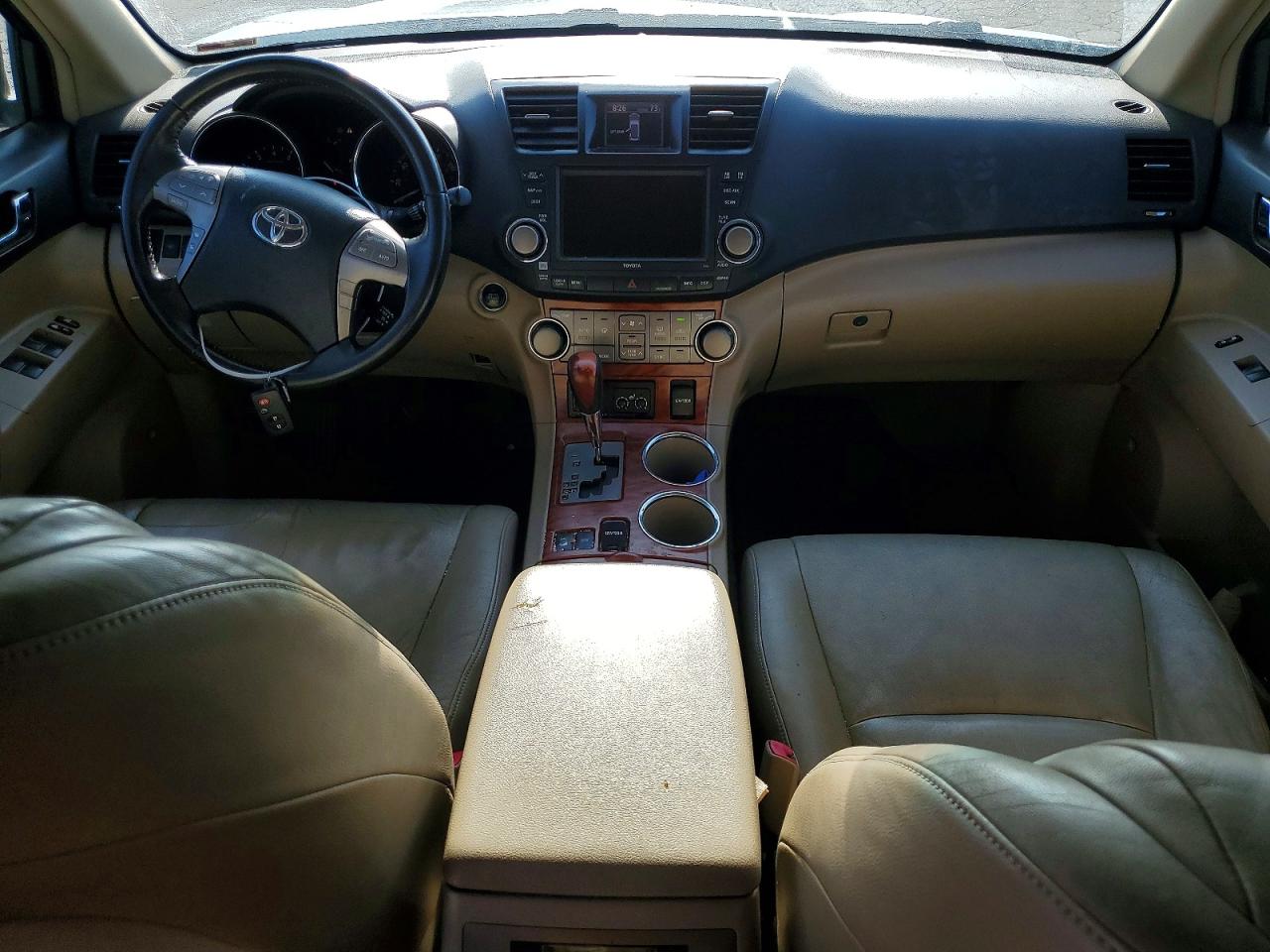 2008 Toyota Highlander Limited White vin: JTEES42A582061997