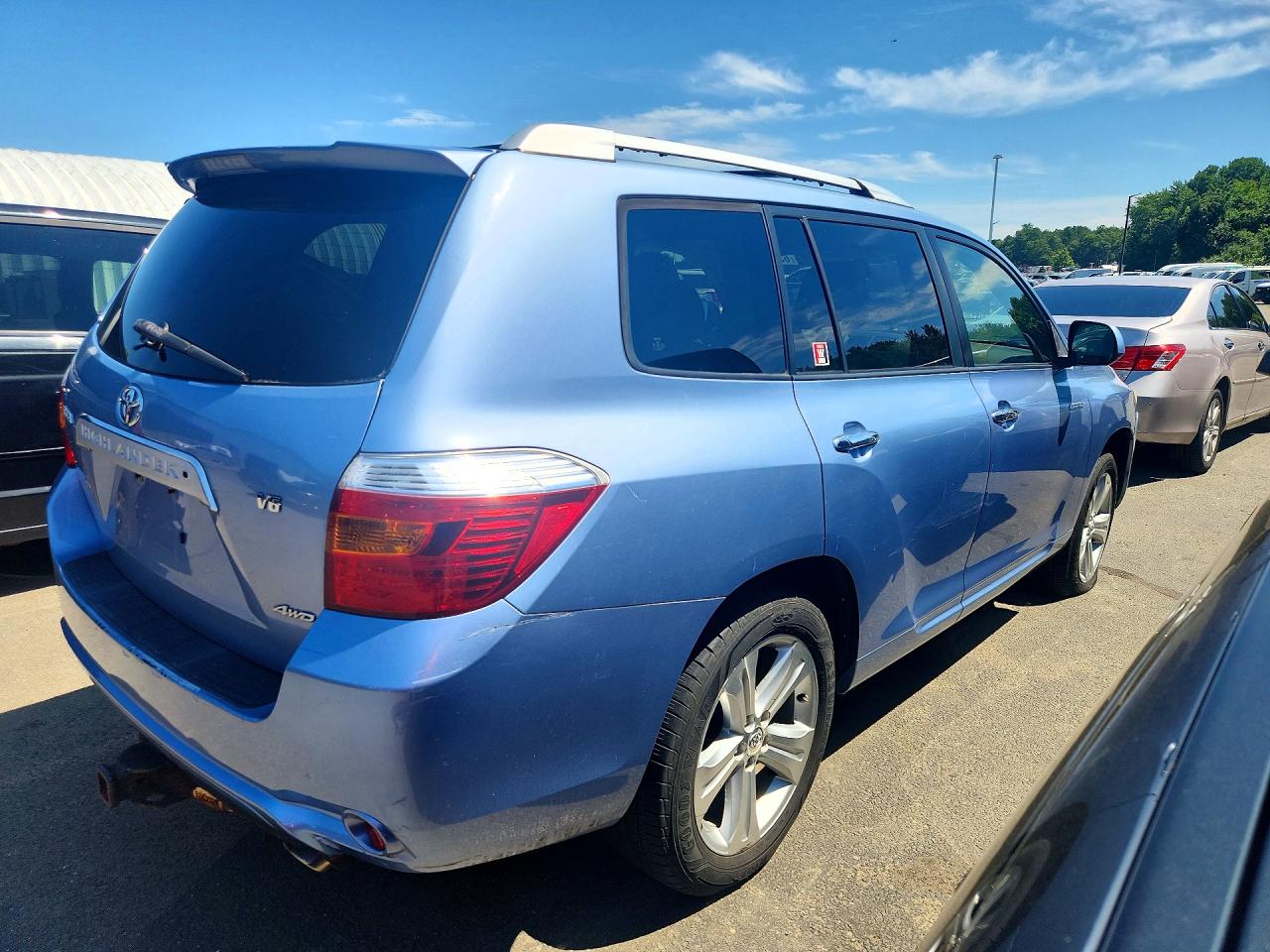 2008 Toyota Highlander Limited Синий vin: JTEES42A582064494