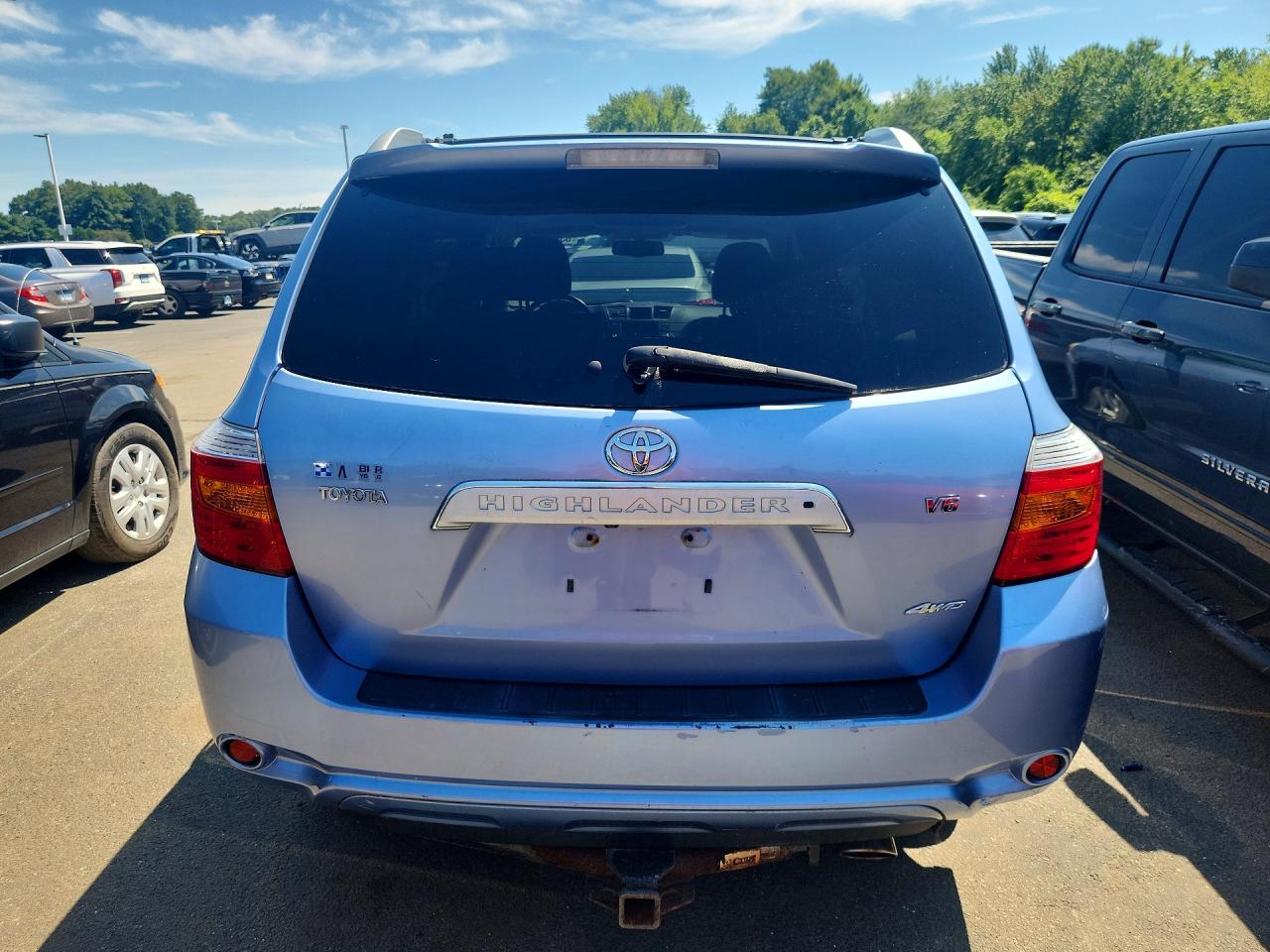 2008 Toyota Highlander Limited Синий vin: JTEES42A582064494