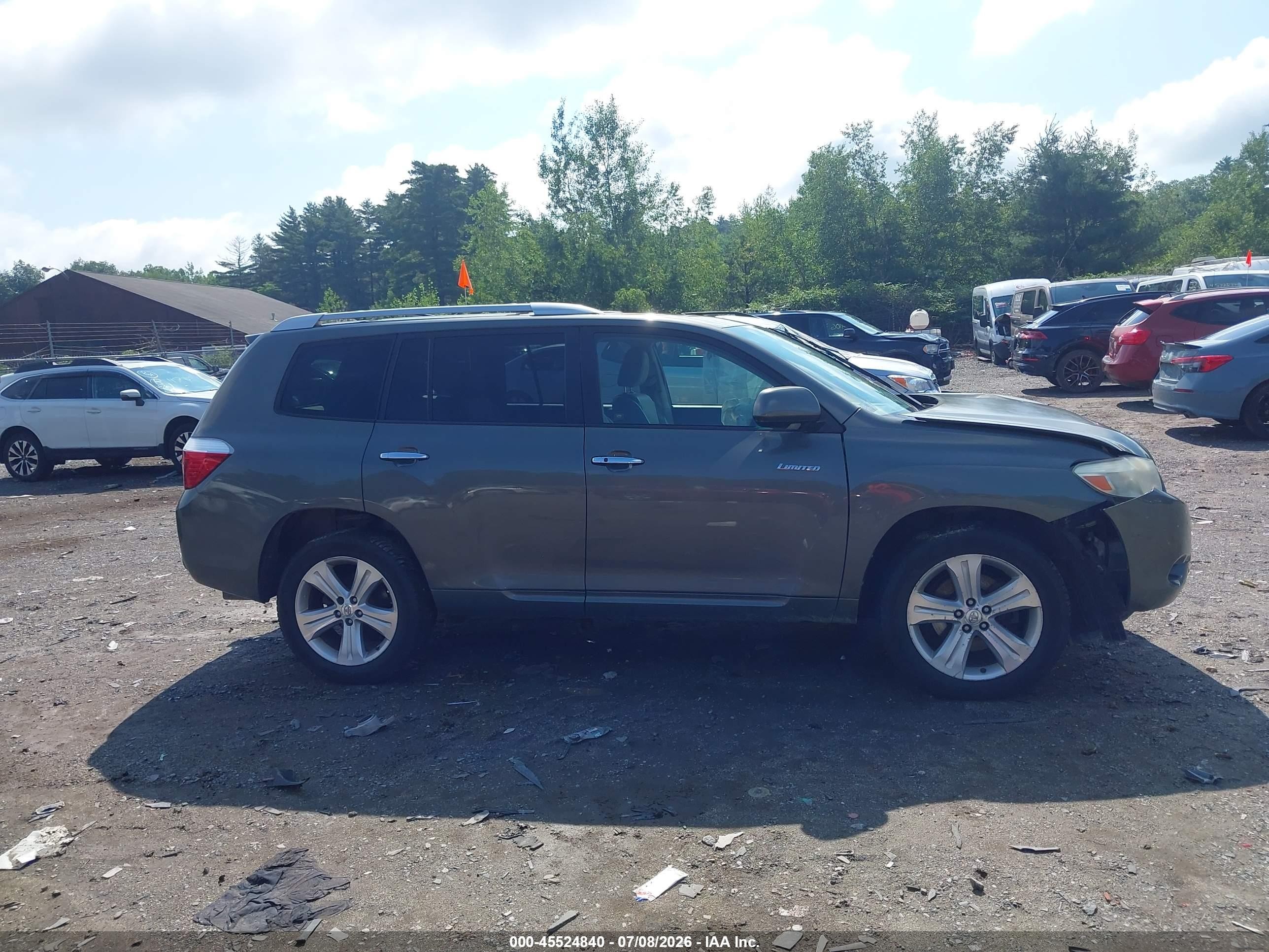 2008 Toyota Highlander Limited Green vin: JTEES42A582078962