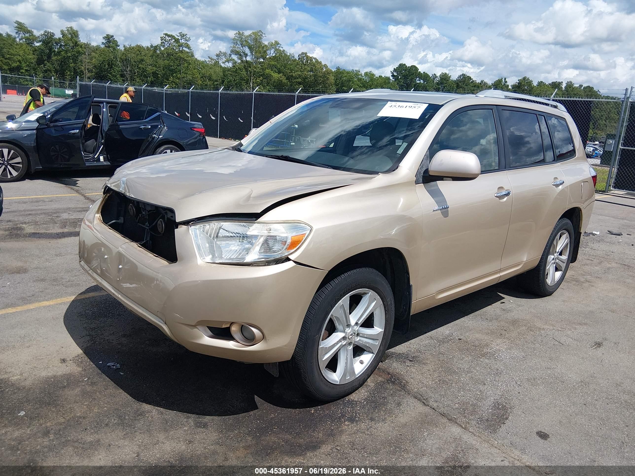2008 Toyota Highlander Limited Gold vin: JTEES42A682052063