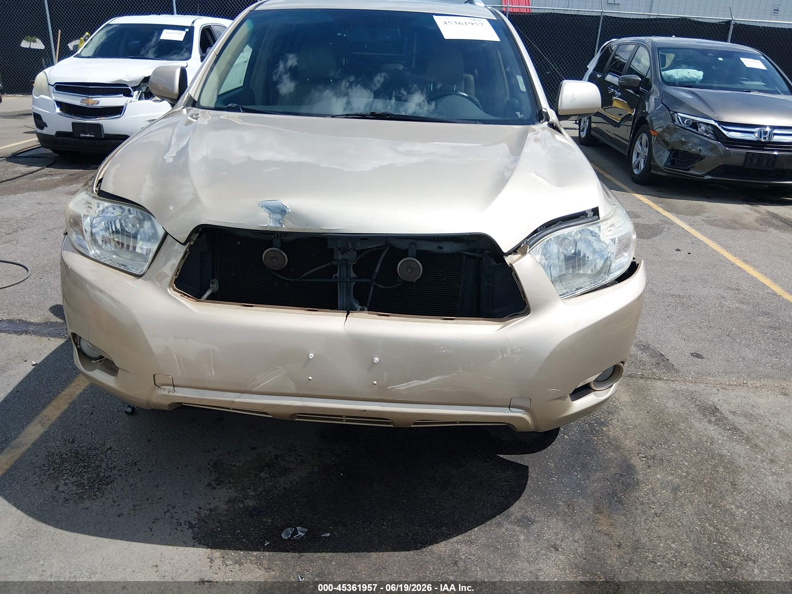 2008 Toyota Highlander Limited Gold vin: JTEES42A682052063