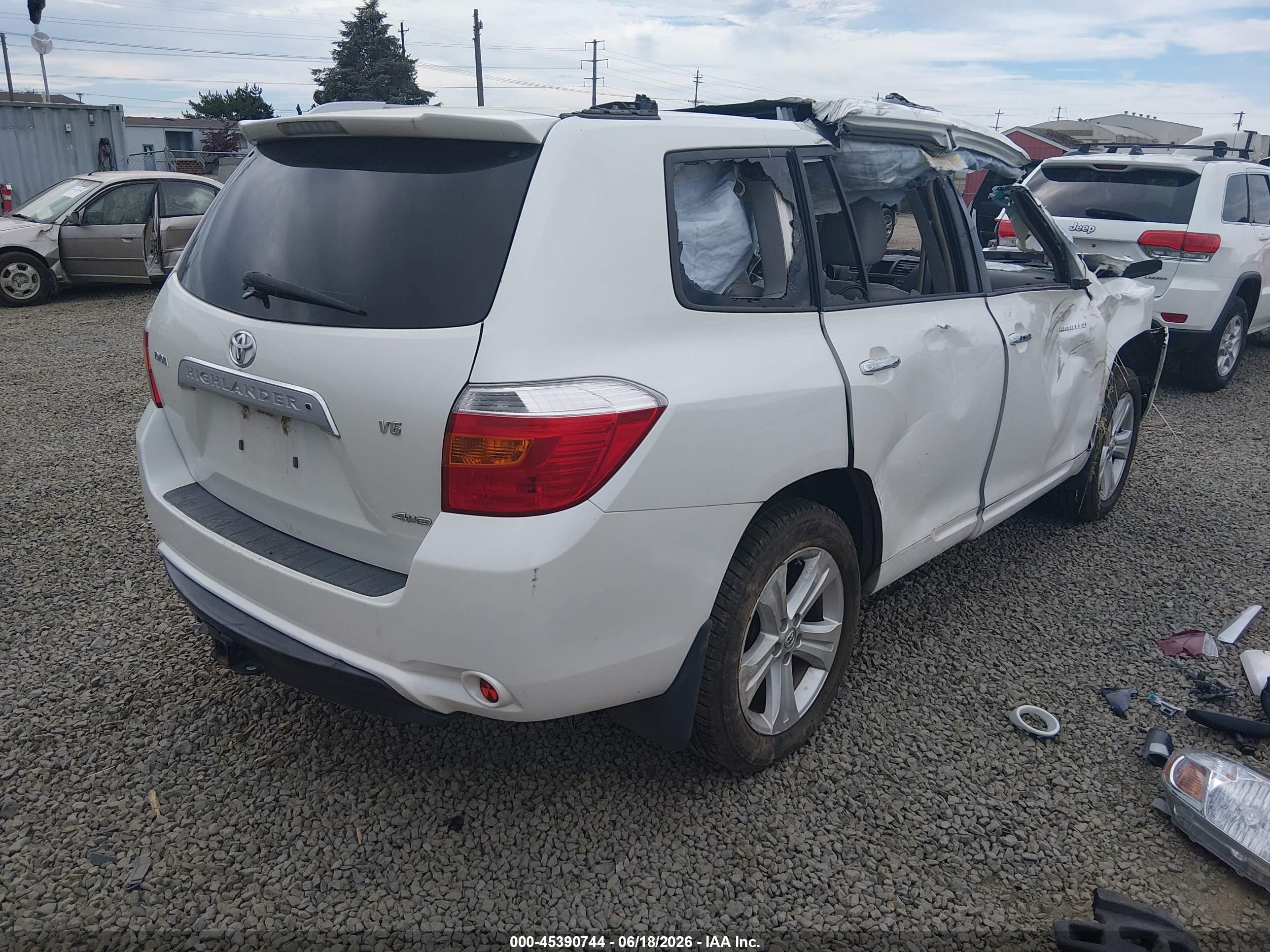 2008 Toyota Highlander Limited Gray vin: JTEES42A682070546