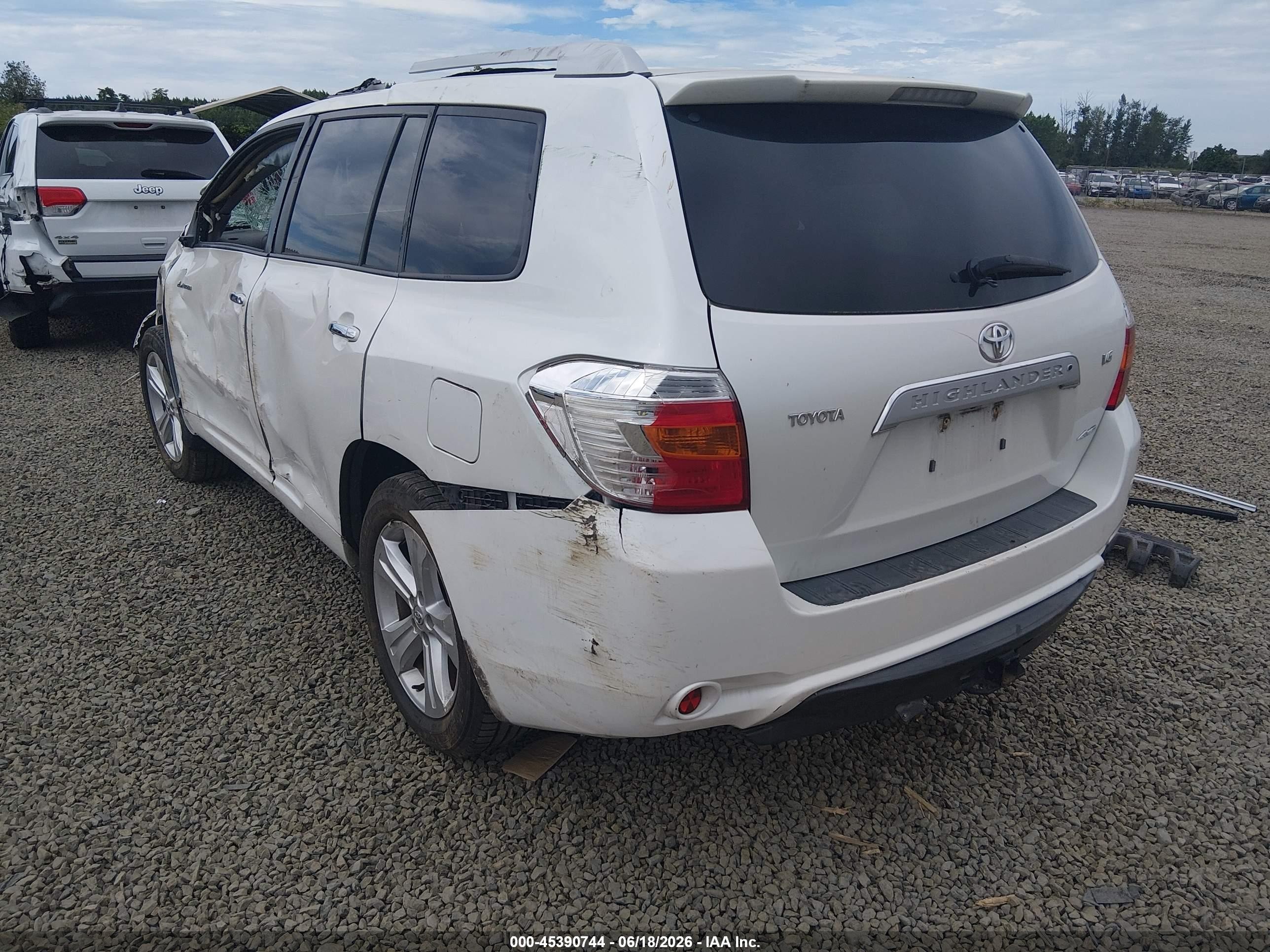 2008 Toyota Highlander Limited Gray vin: JTEES42A682070546