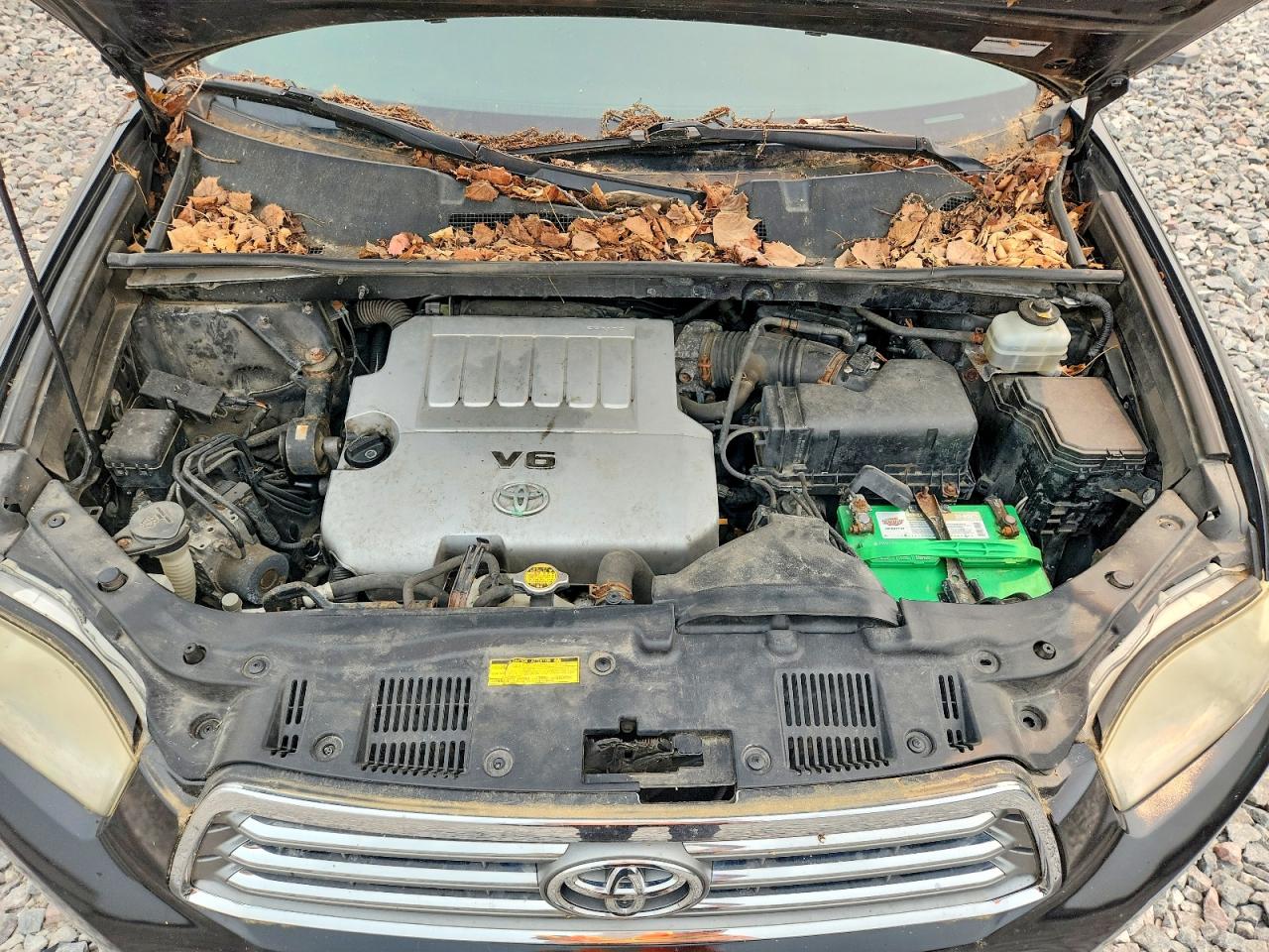 2009 Toyota Highlander Черный vin: JTEES42A692114840
