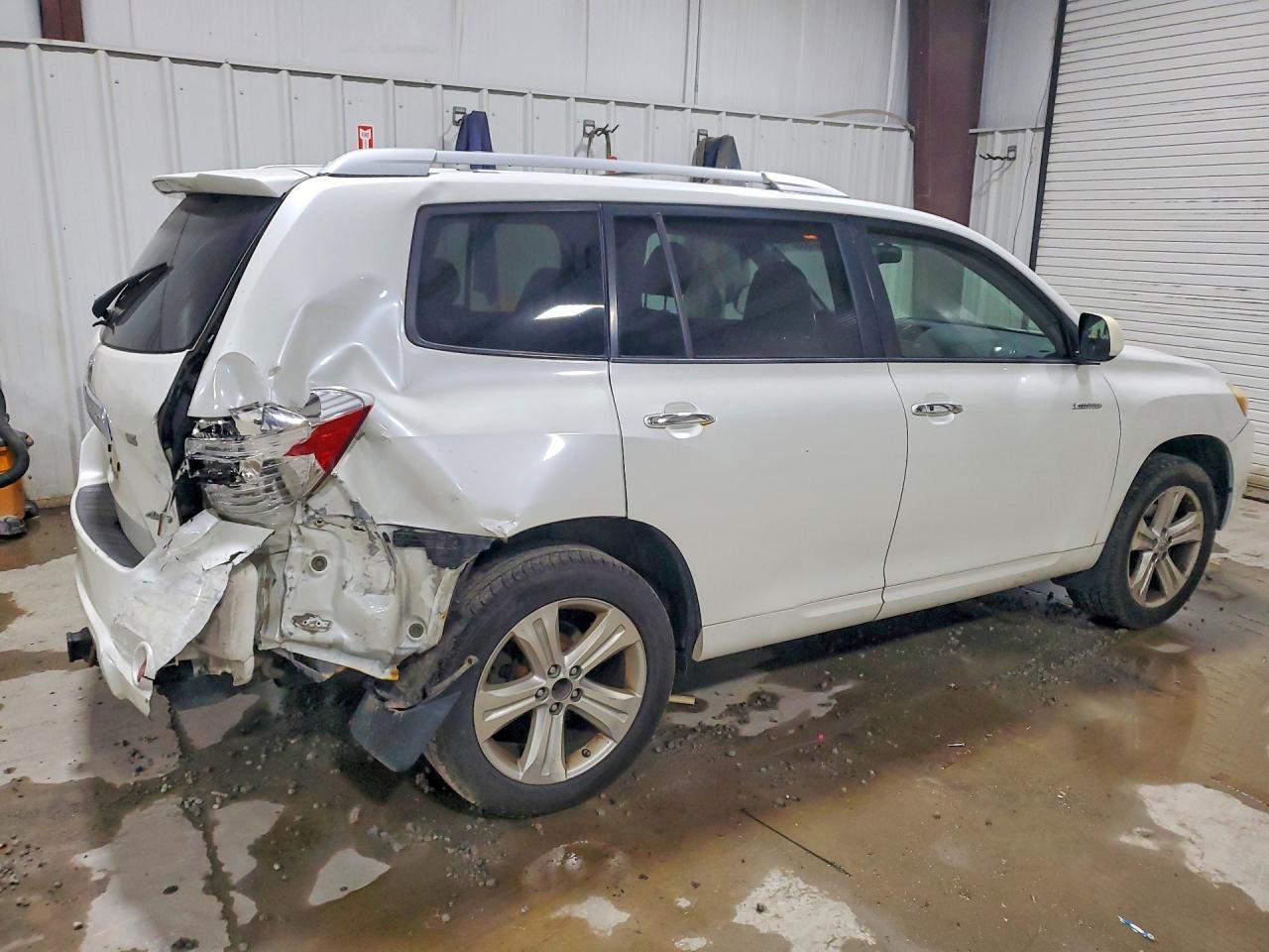 2009 Toyota Highlander Limited White vin: JTEES42A692126972