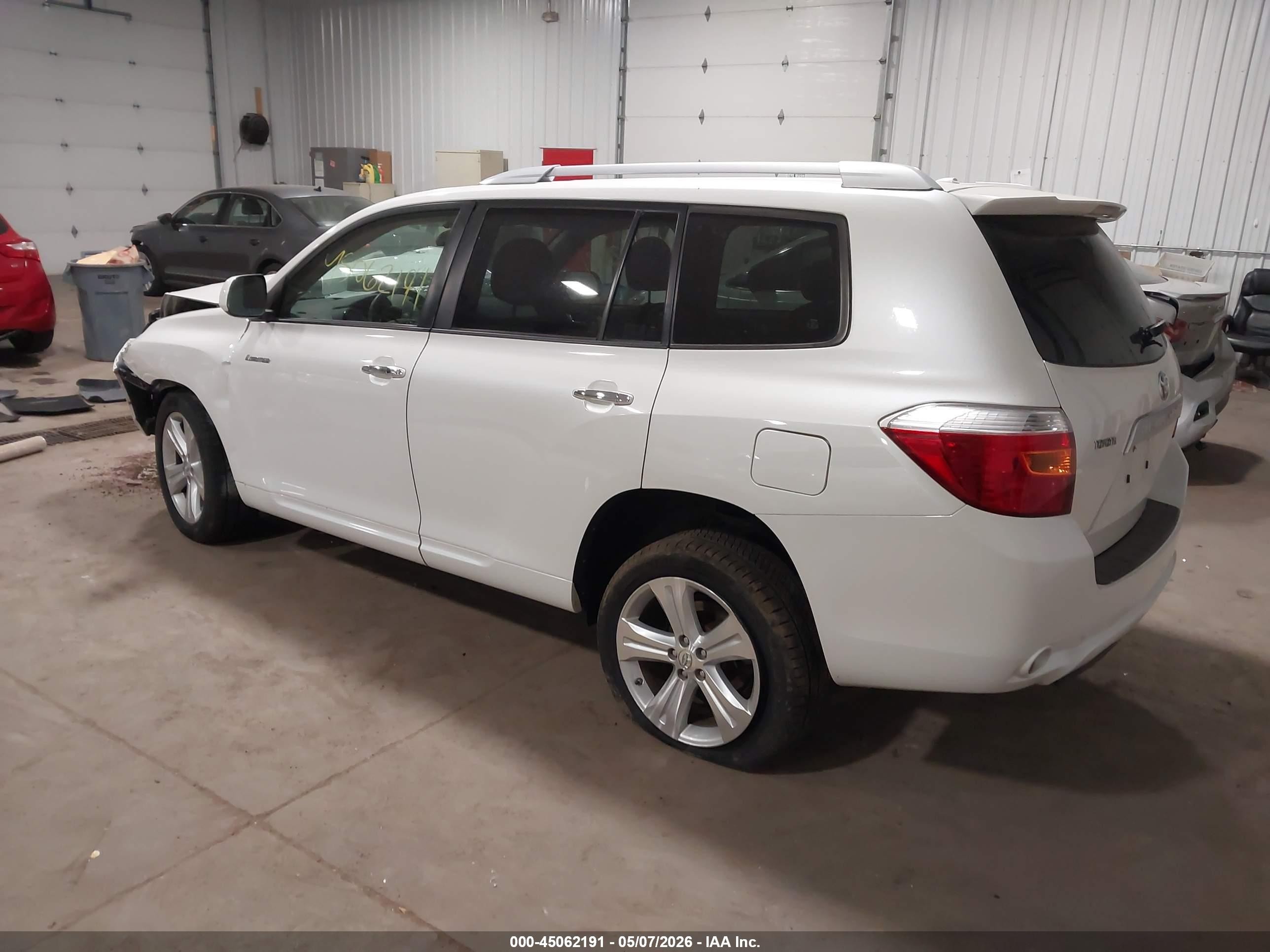 2009 Toyota Highlander Limited Белый vin: JTEES42A692143271