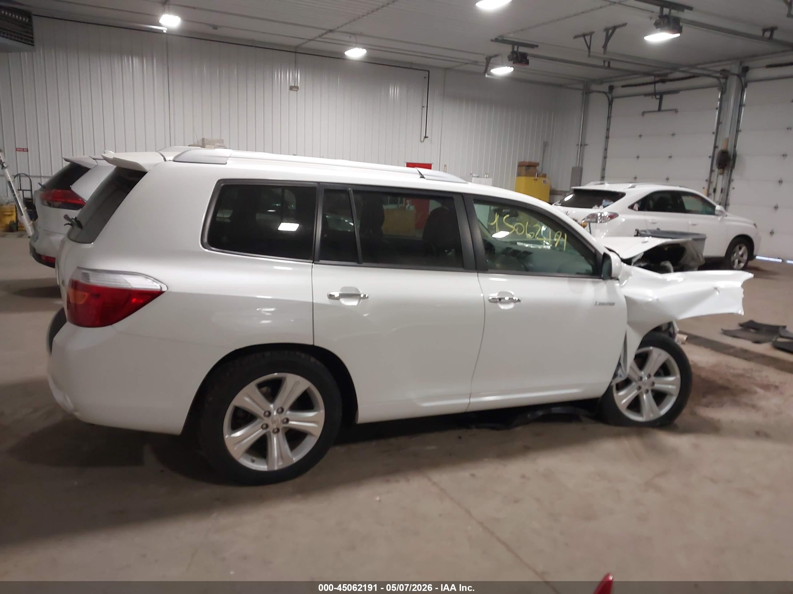 2009 Toyota Highlander Limited Белый vin: JTEES42A692143271