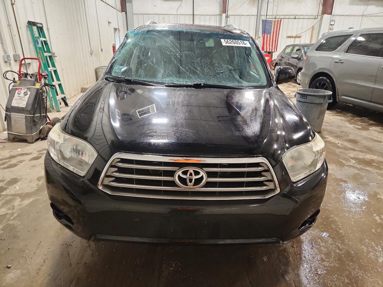 2008 Toyota Highlander Limited Black vin: JTEES42A782010002