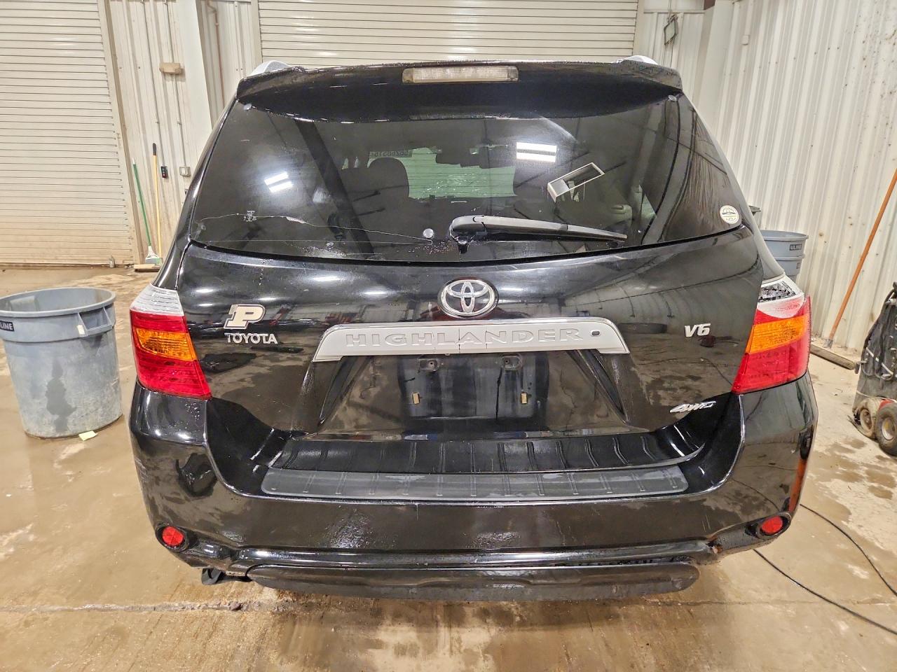 2008 Toyota Highlander Limited Black vin: JTEES42A782010002