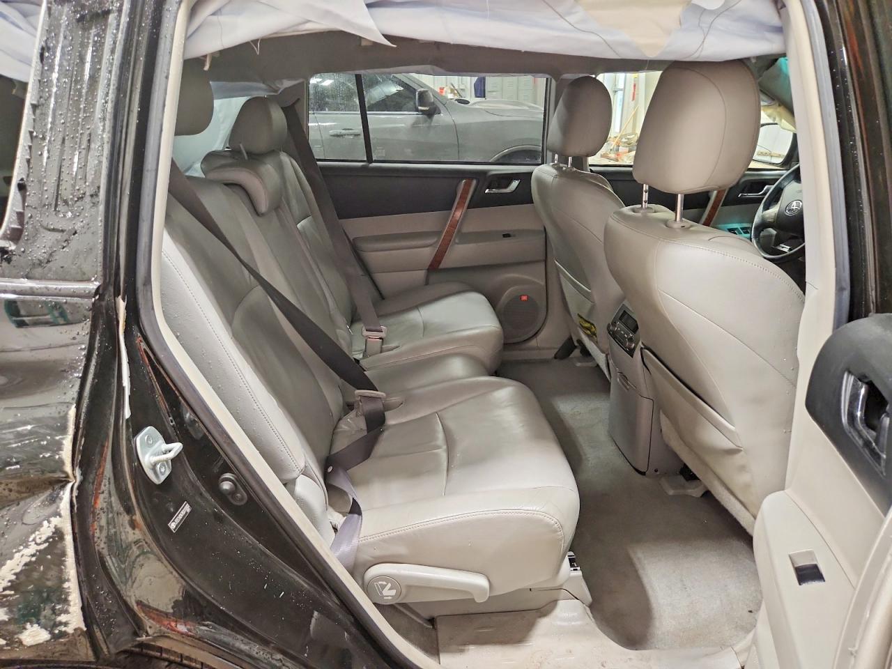 2008 Toyota Highlander Limited Black vin: JTEES42A782010002