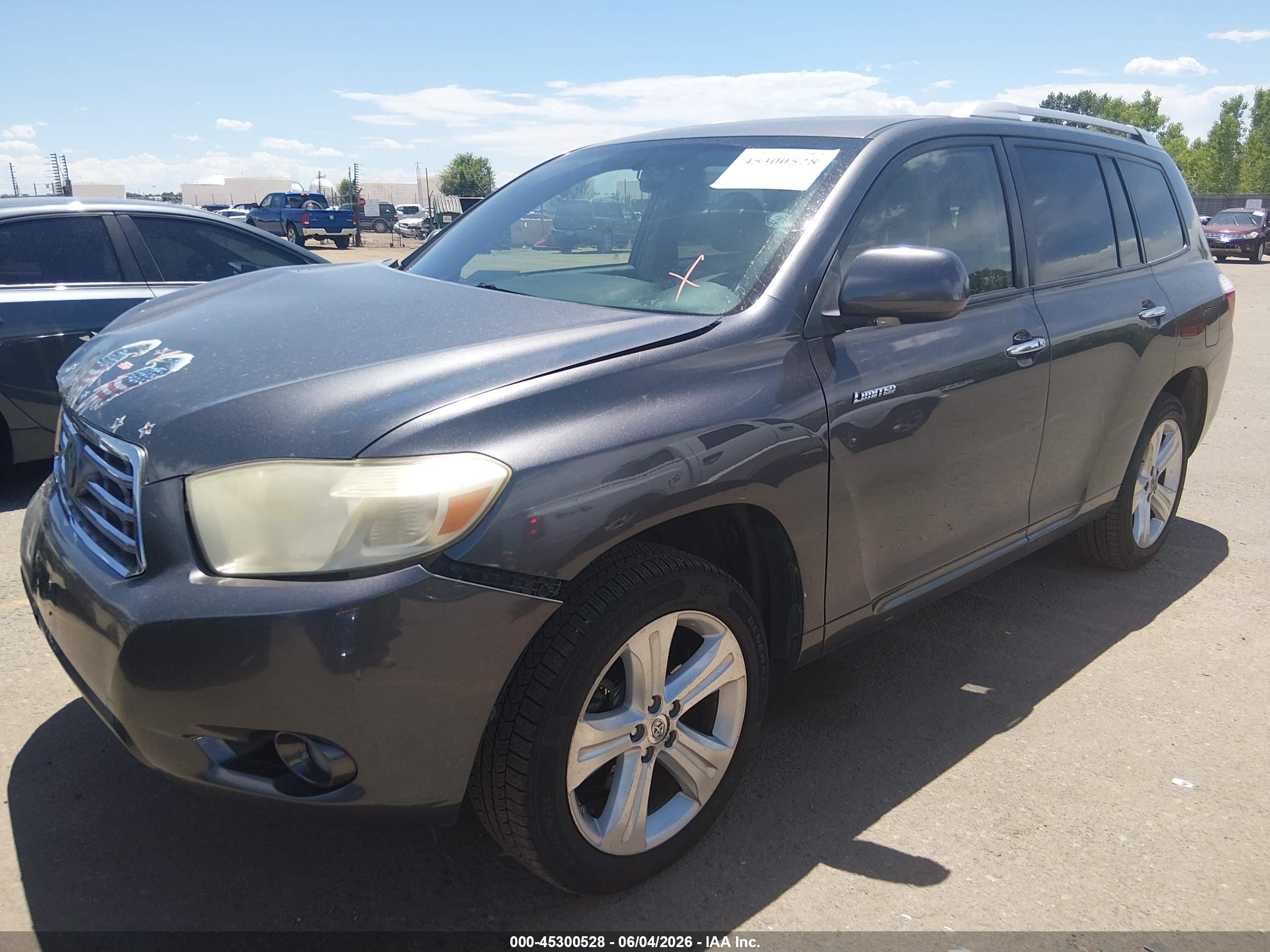 2008 Toyota Highlander Limited Gray vin: JTEES42A782057501