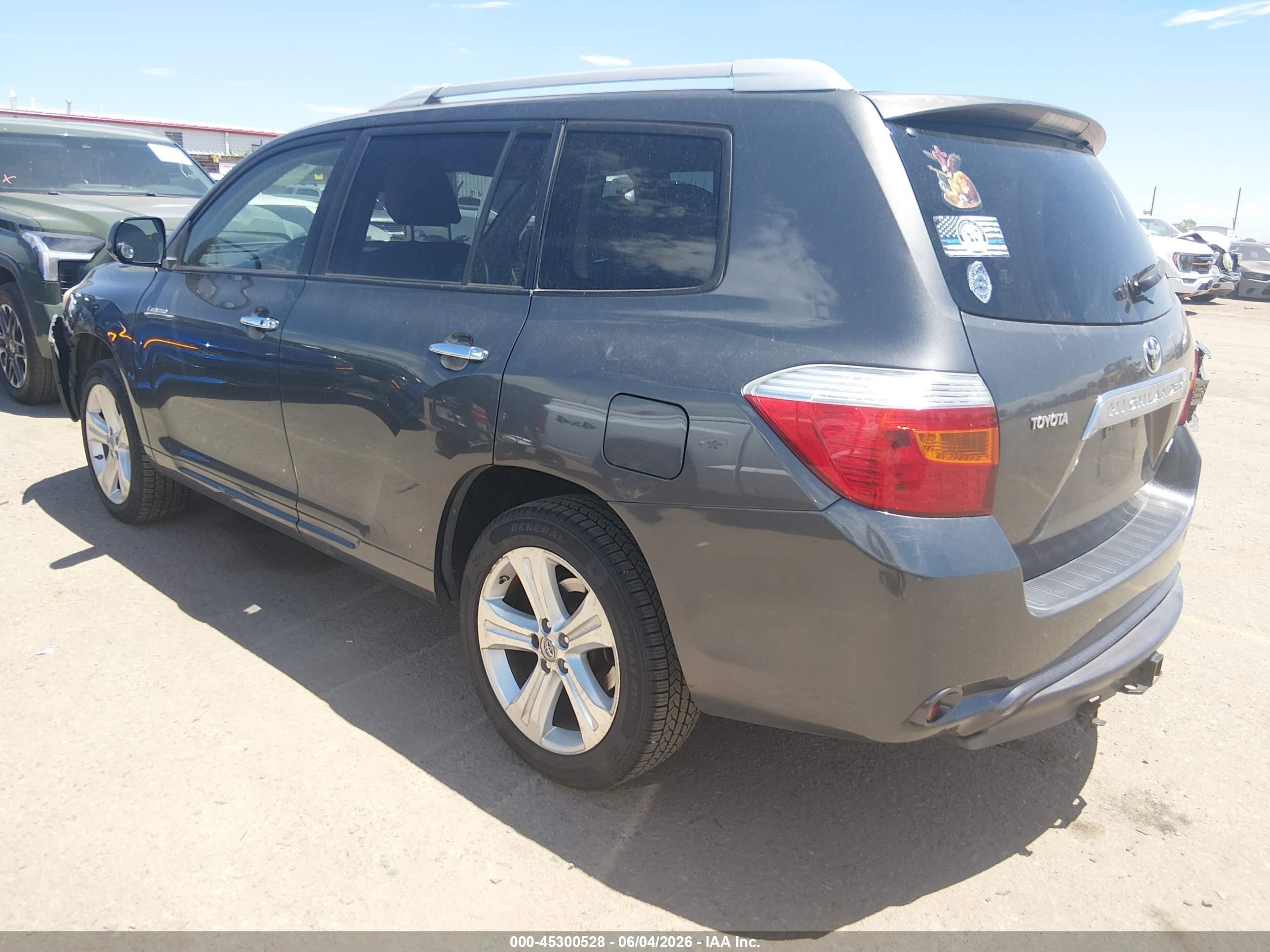 2008 Toyota Highlander Limited Gray vin: JTEES42A782057501