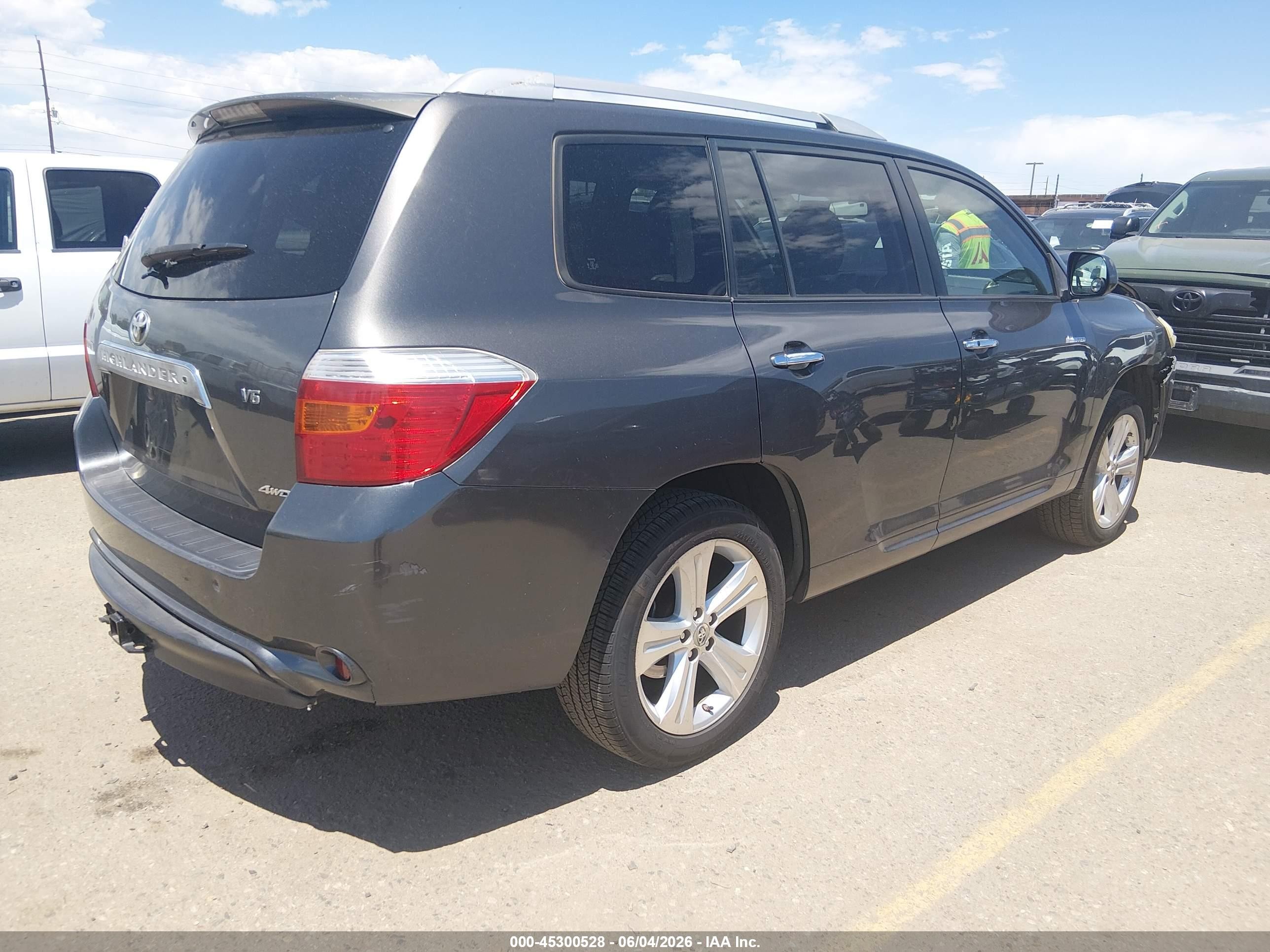 2008 Toyota Highlander Limited Gray vin: JTEES42A782057501