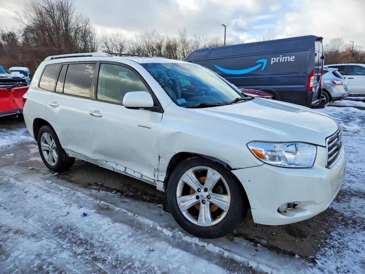 2008 Toyota Highlander Limited Белый vin: JTEES42A782059961