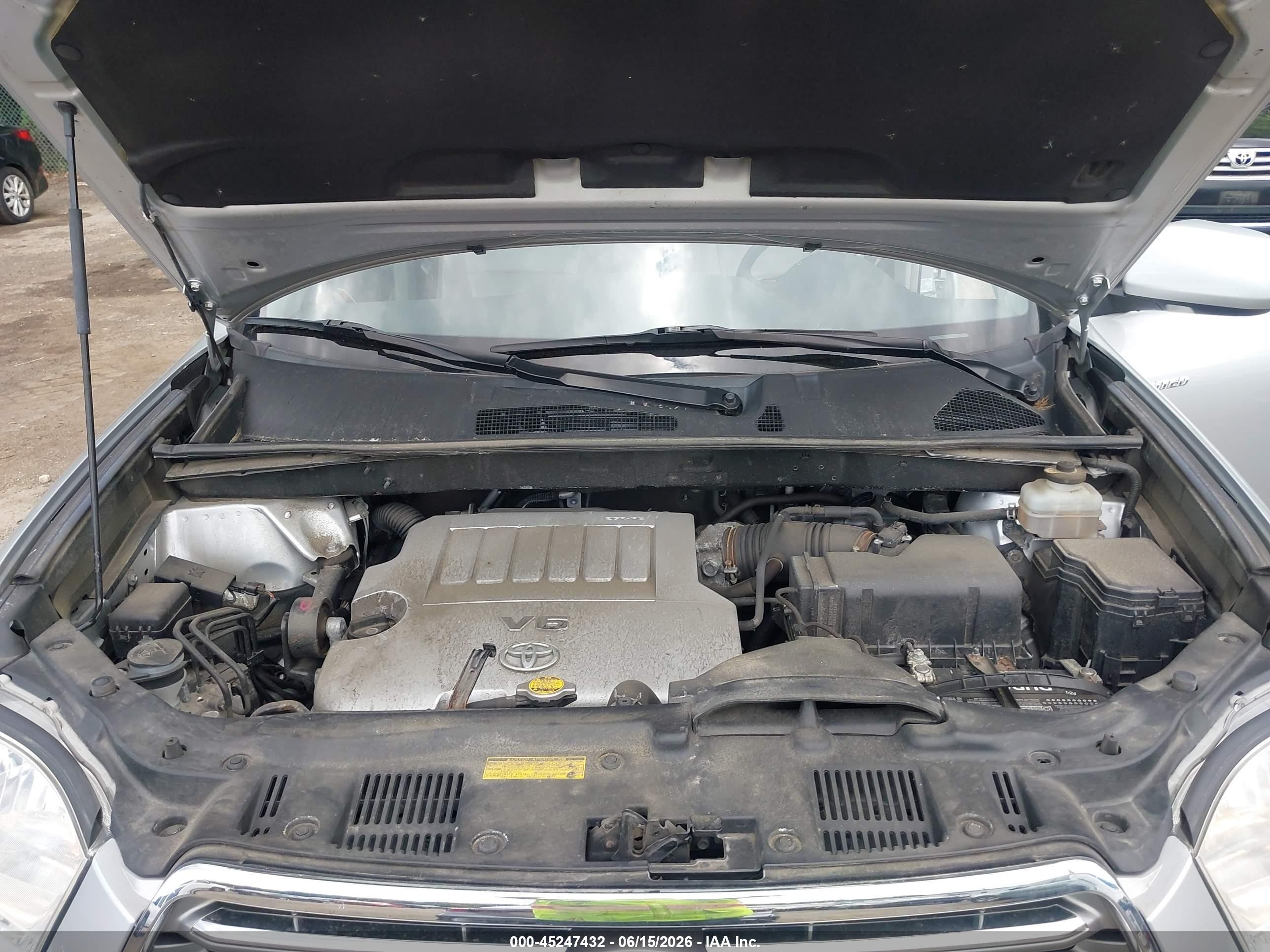 2008 Toyota Highlander Limited Серебряный vin: JTEES42A782086237