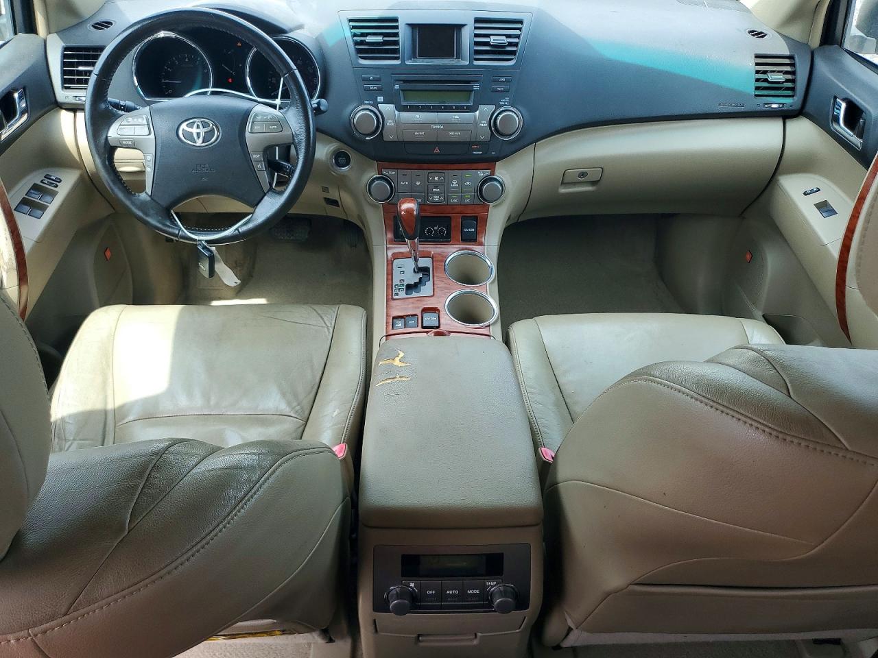 2008 Toyota Highlander Limited Желто-коричневый vin: JTEES42A782101416